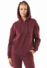 Quarter-Zip Organic Cotton Hoodie Bordeaux sold by Ivalo.com