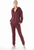Quarter-Zip Organic Cotton Hoodie Bordeaux sold by Ivalo.com