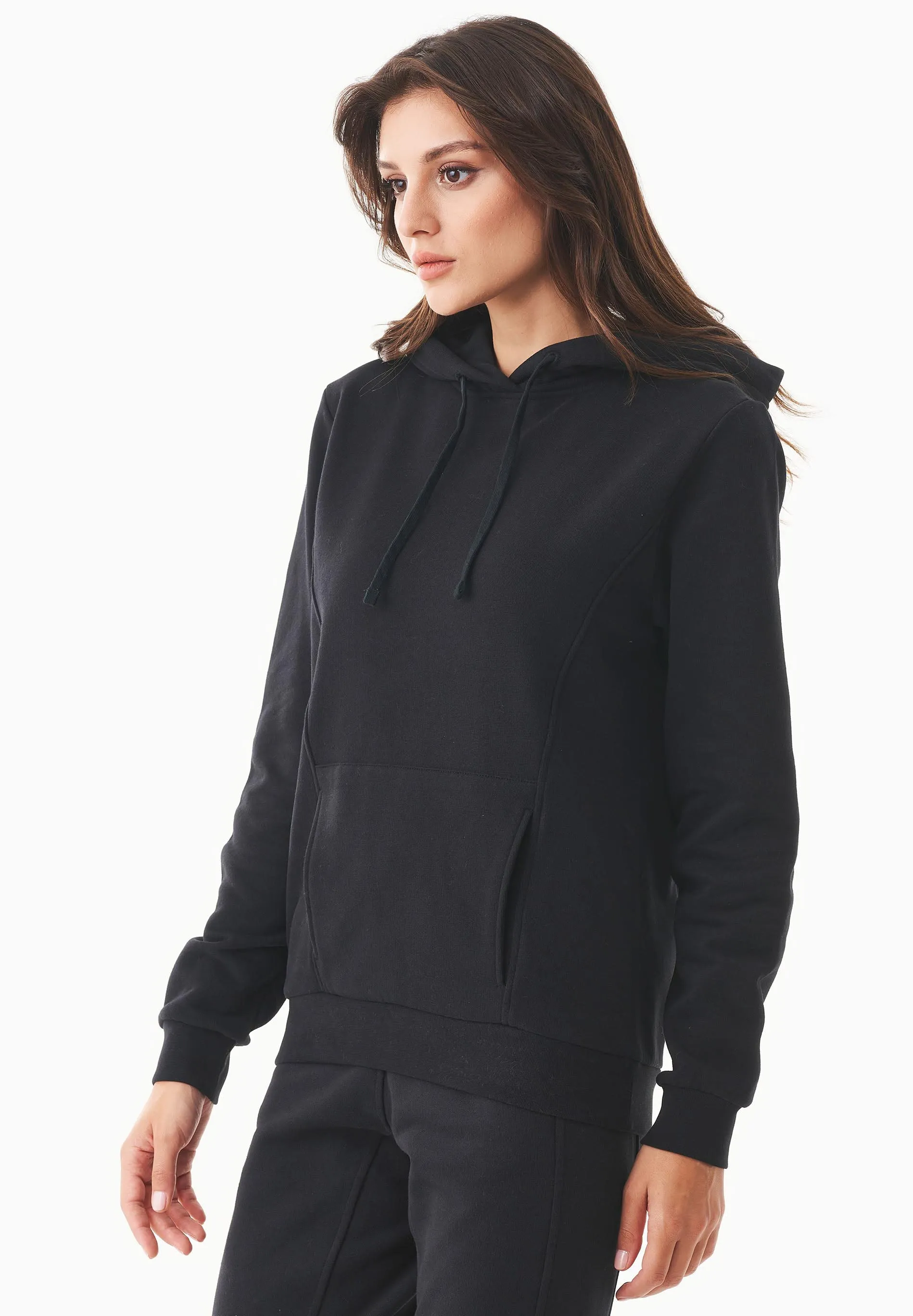 Women's Soft Touch Hoodie With Seam Details Black sold by Ivalo.com product image thumbnail 5