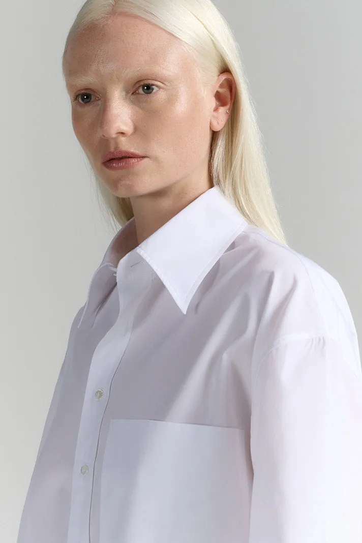 Short Sleeve Button-Up Shirt White sold by Ivalo.com product image thumbnail 4