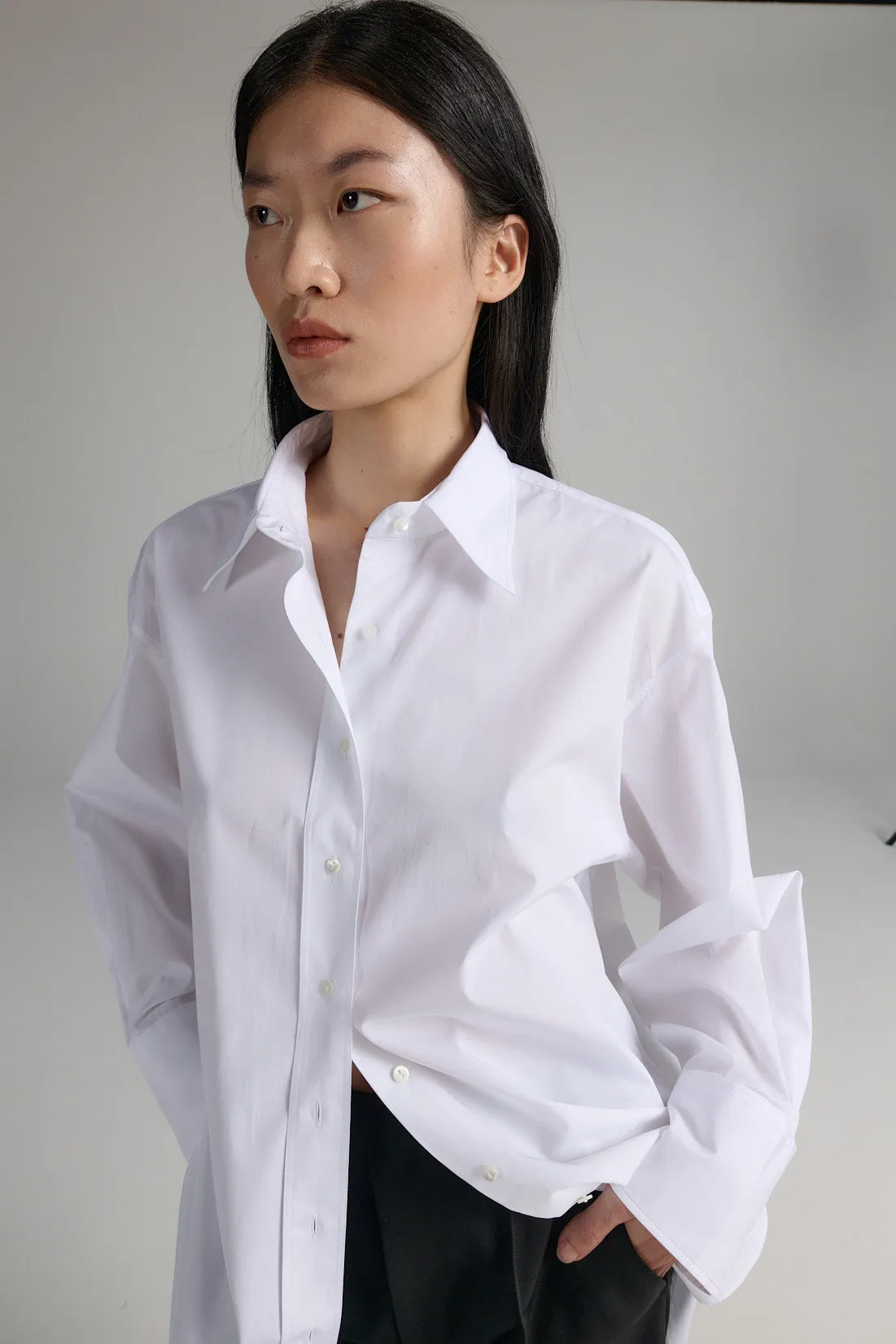 Rhea Button-Up Shirt White sold by Ivalo.com product image thumbnail 3