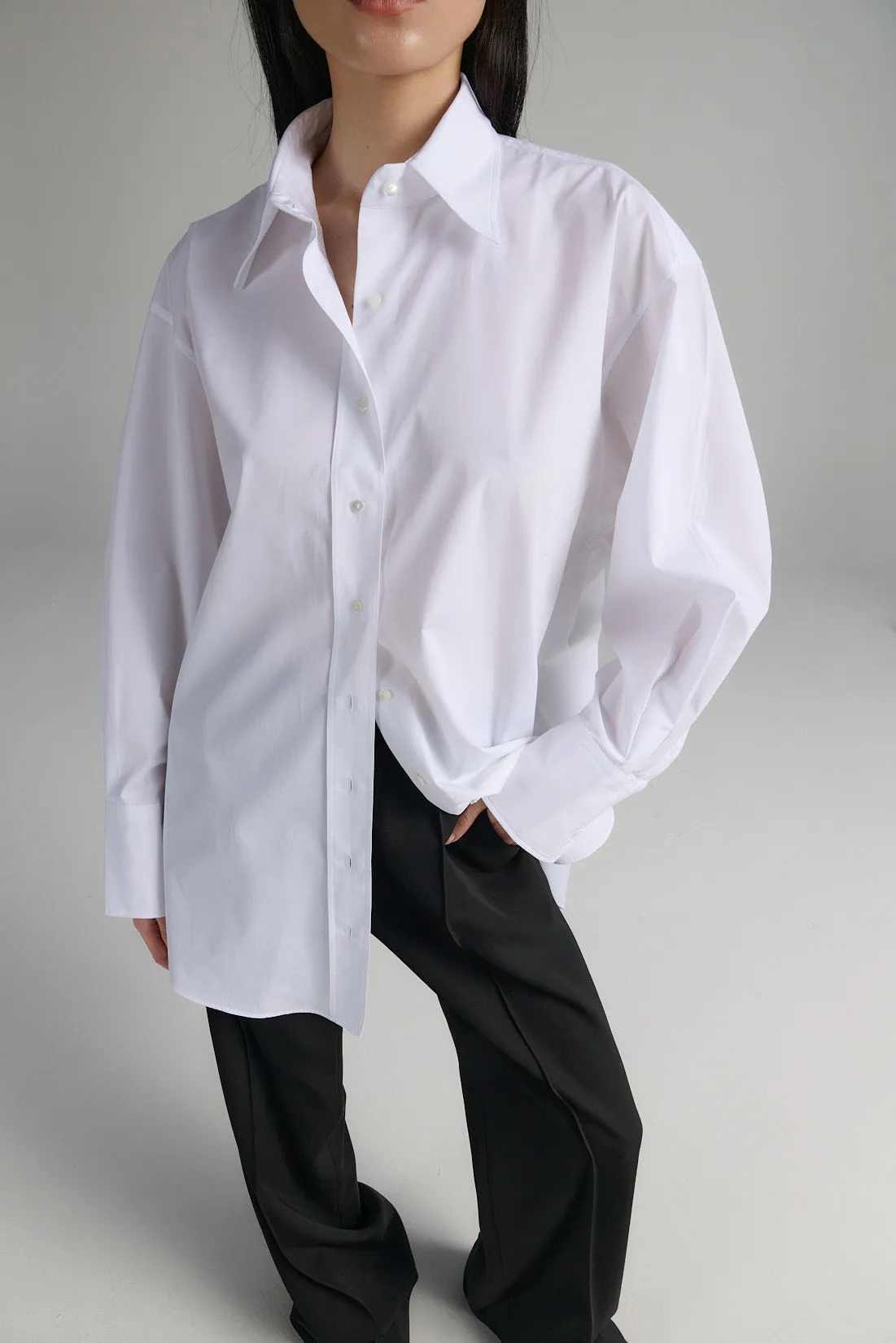 Rhea Button-Up Shirt White sold by Ivalo.com product image thumbnail 5