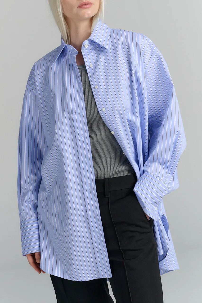 Rhea Button-Up Shirt Light Blue Stripe sold by Ivalo.com product image thumbnail 4