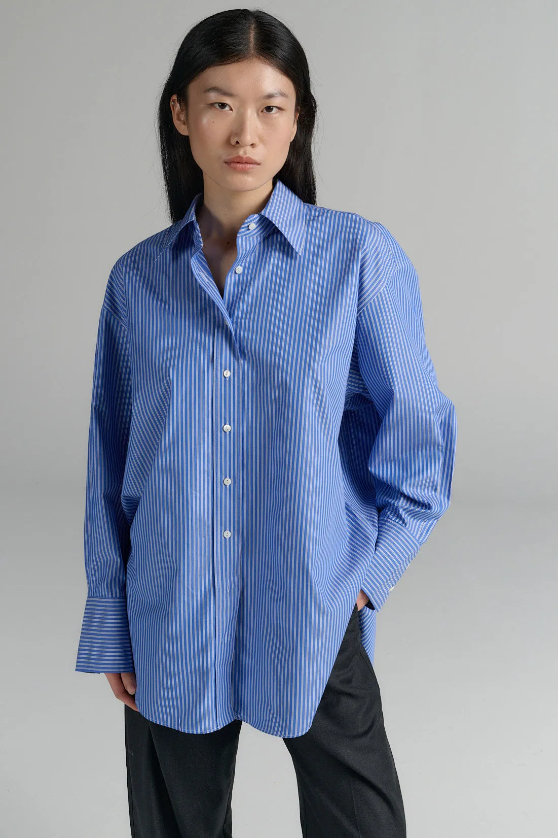 Rhea Button-Up Shirt Blue Stripe sold by Ivalo.com product image thumbnail 5