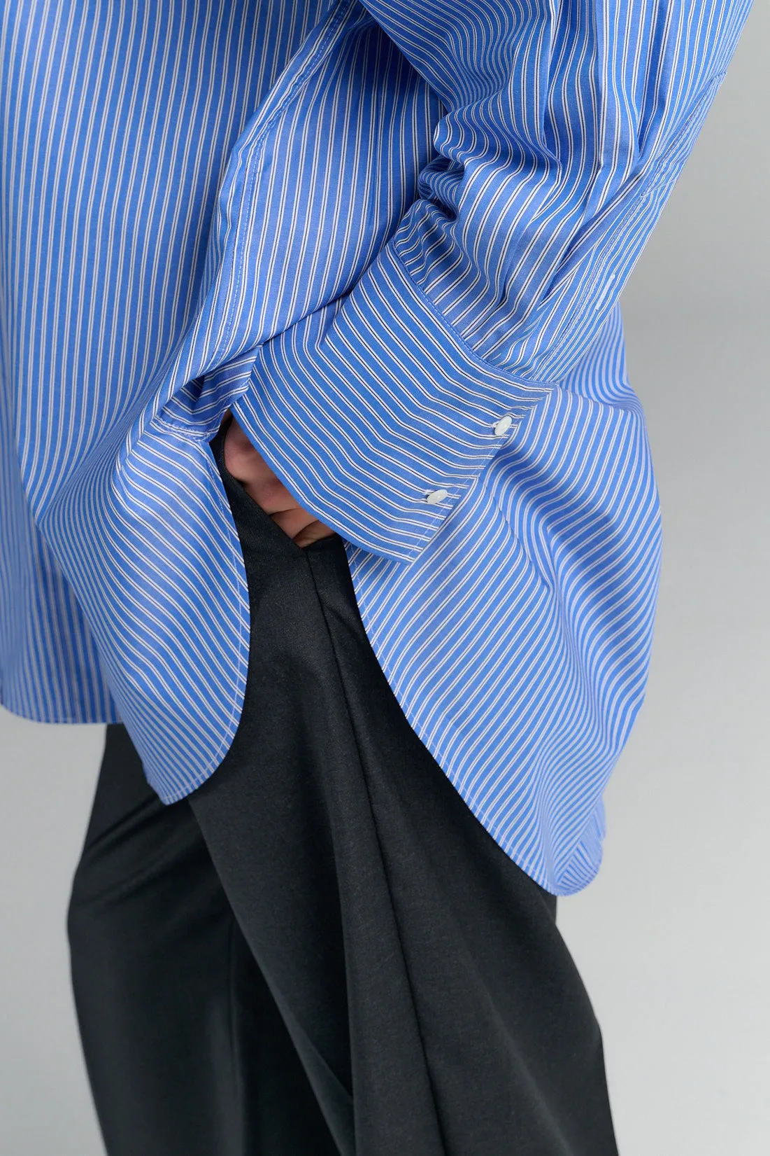 Rhea Button-Up Shirt Blue Stripe sold by Ivalo.com product image thumbnail 3