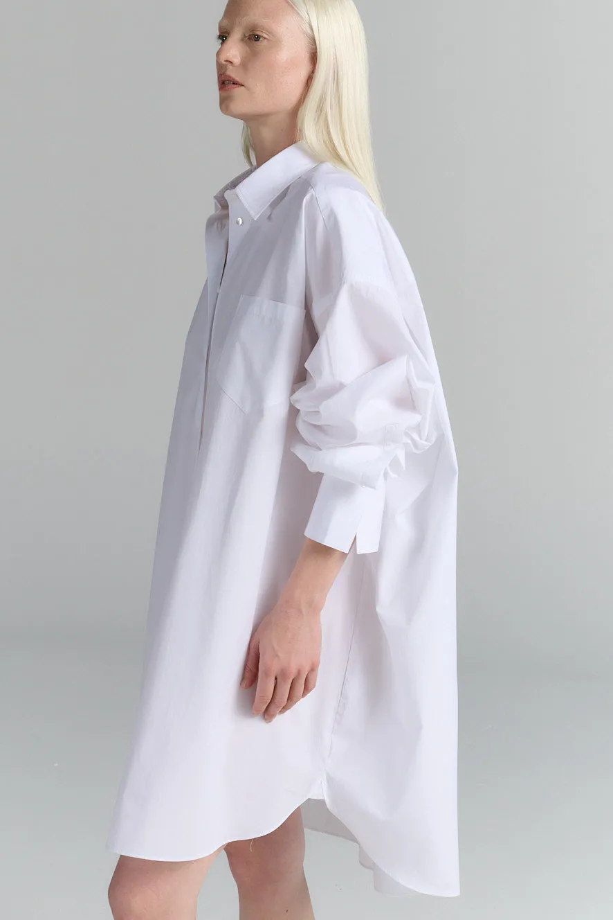Rhea Shirt Dress White sold by Ivalo.com product image thumbnail 3