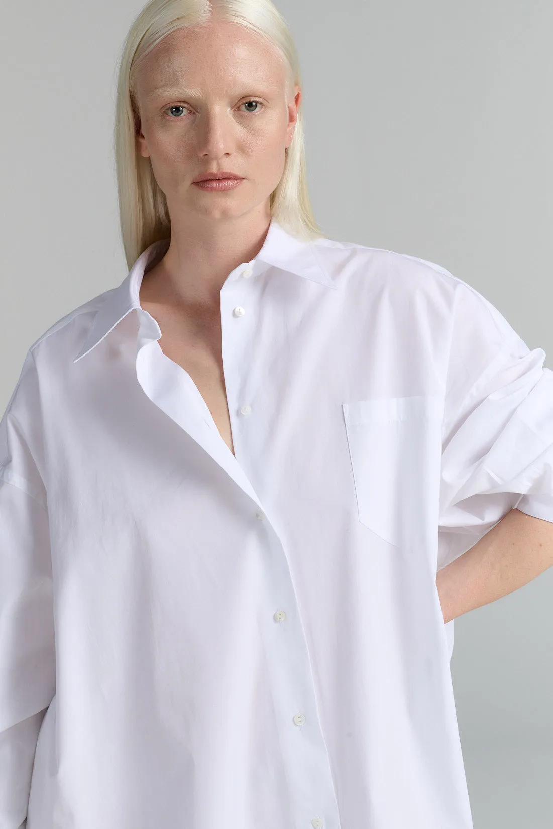 Rhea Shirt Dress White sold by Ivalo.com product image thumbnail 4