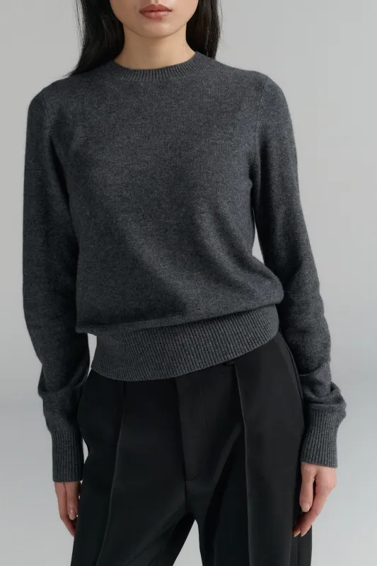 RHEA145 Merino-Cashmere Crew Grey sold by Ivalo.com