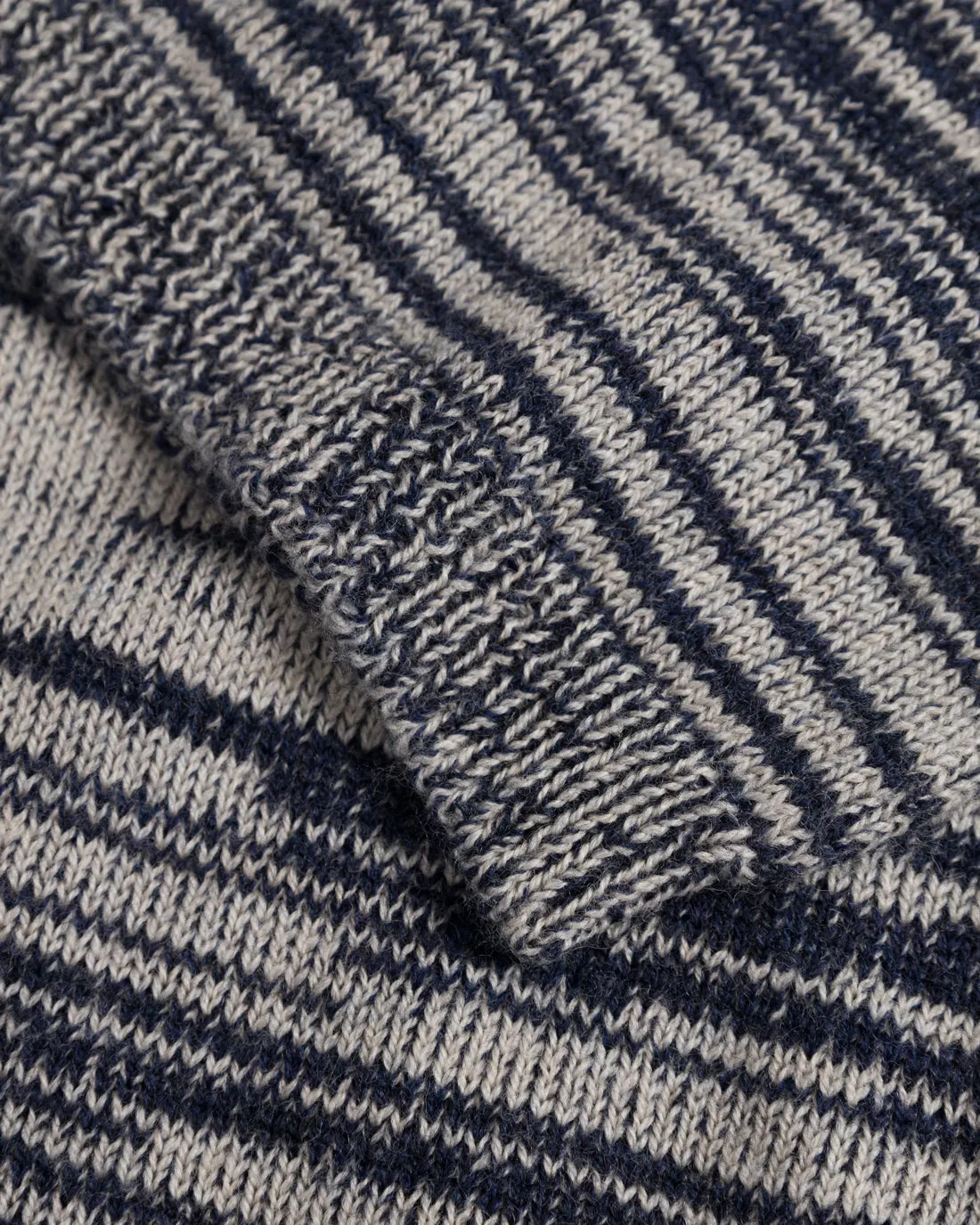 Knit Merino Wool Balaclava Striped Navy sold by Ivalo.com product image thumbnail 3