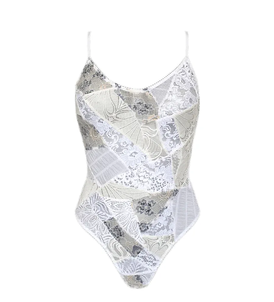 Bouquet Lace Patchwork Bodysuit sold by Ivalo.com product image thumbnail 5