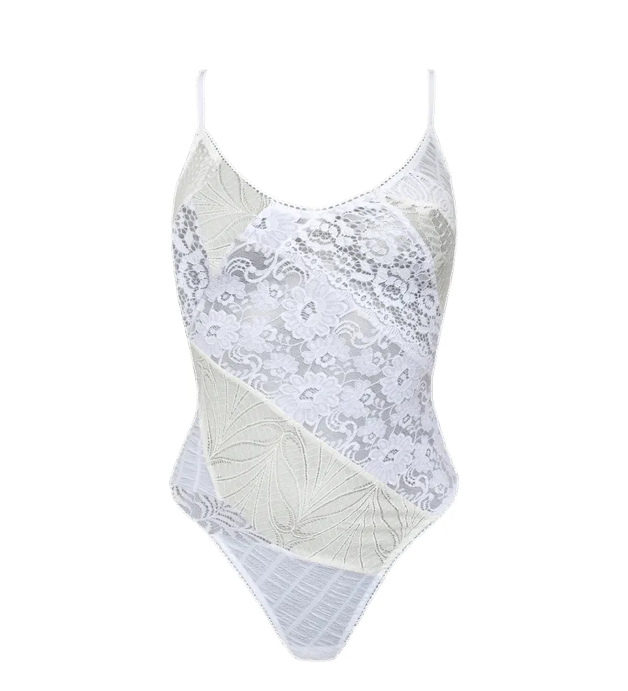 Bouquet Lace Patchwork Bodysuit sold by Ivalo.com product image thumbnail 3
