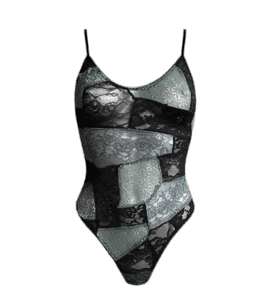 Bouquet Lace Patchwork Bodysuit sold by Ivalo.com product image thumbnail 4