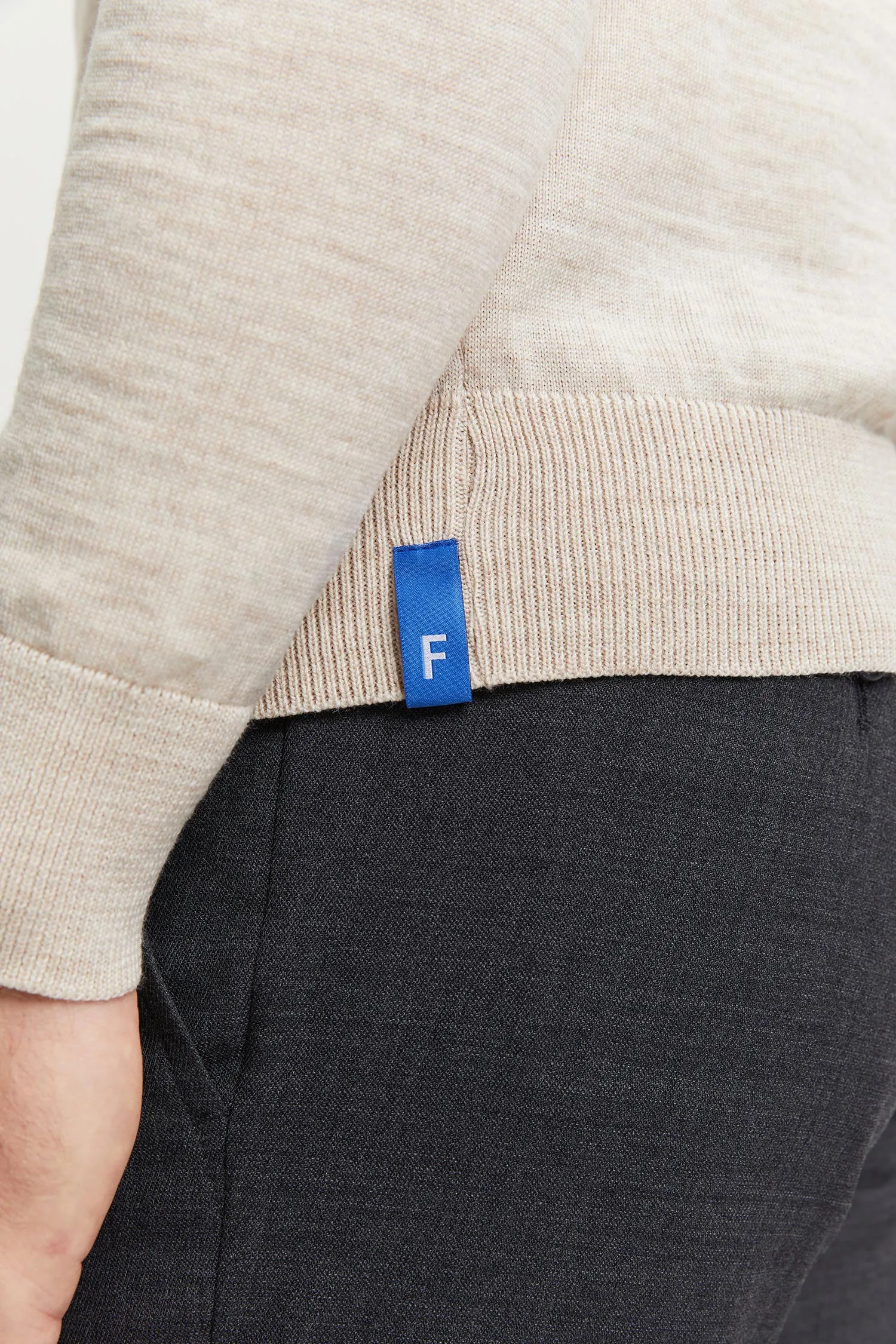 Daniel Extra Fine Merino Wool Pullover Putty sold by Ivalo.com product image thumbnail 5