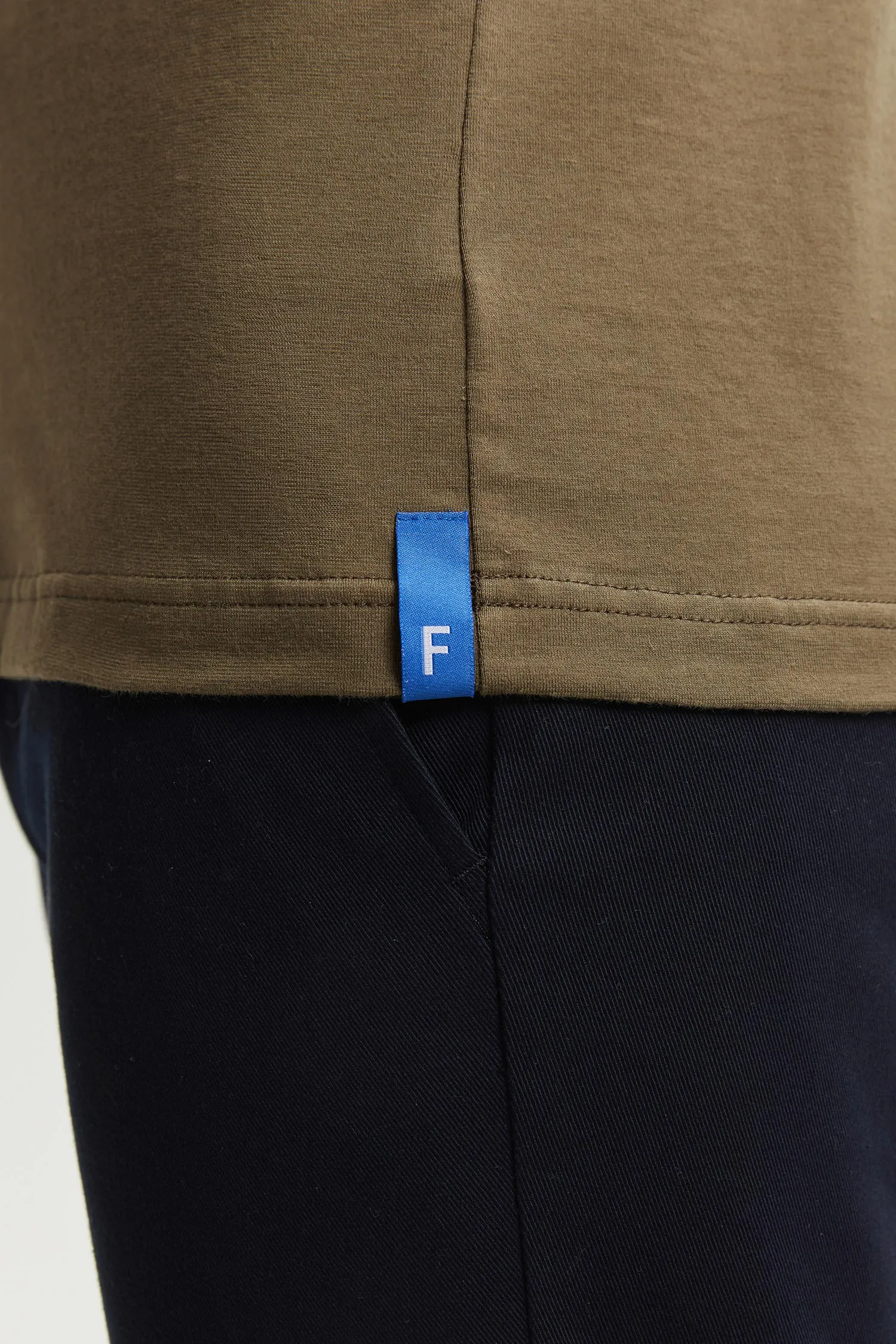 Henri Organic Cotton T-Shirt Khaki sold by Ivalo.com product image thumbnail 5