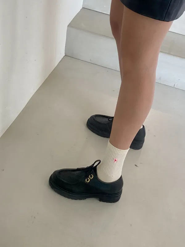 Flower Socks Fuchsia sold by Ivalo.com