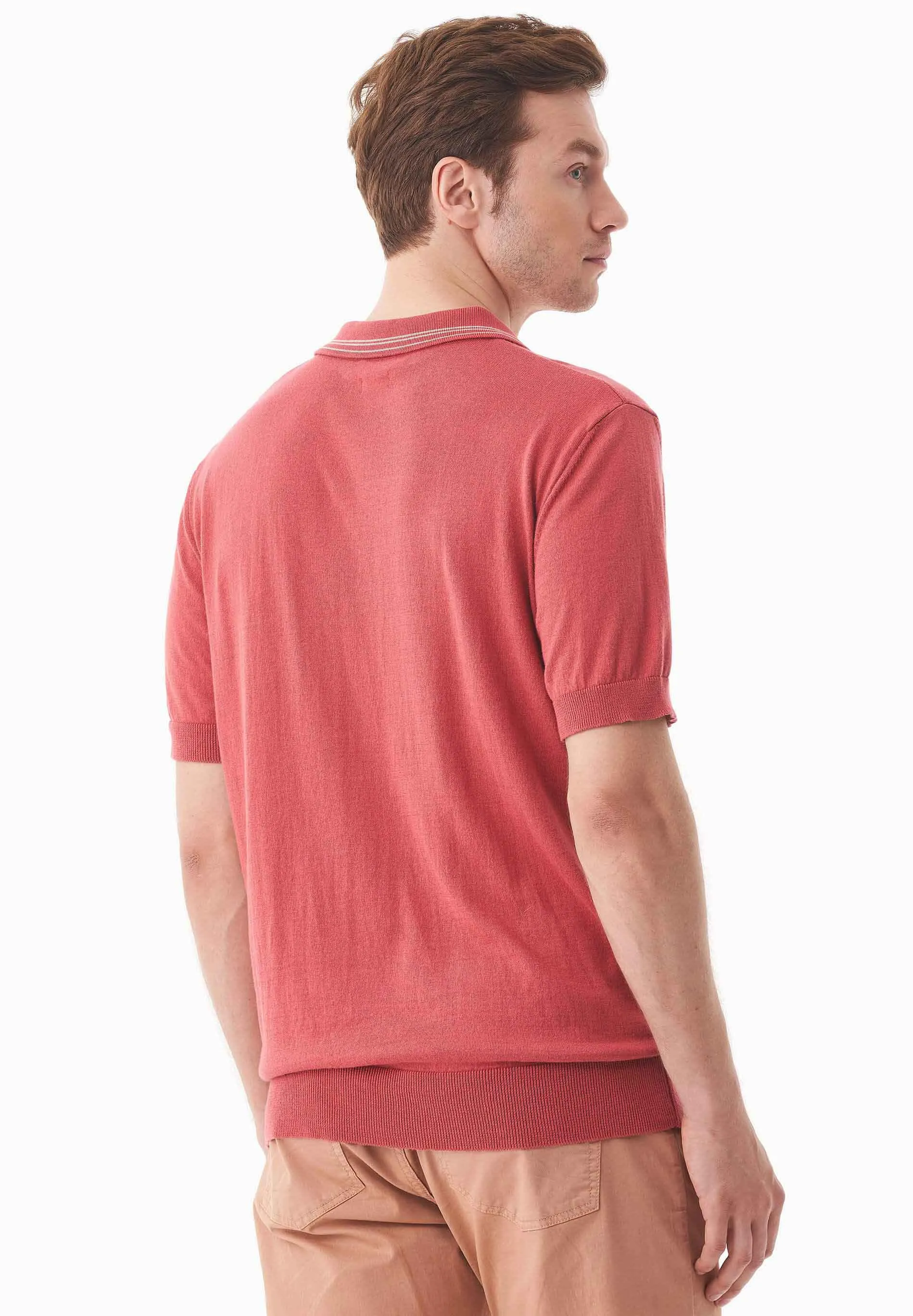 Men's Knit Polo Shirt Radiant Red sold by Ivalo.com product image thumbnail 2