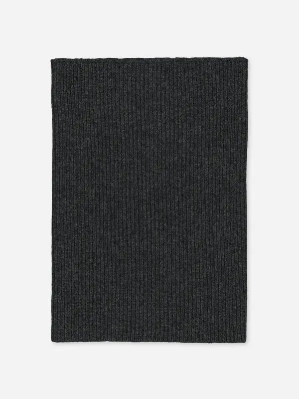 Ribbed Cashmere Snood Anthracite sold by Ivalo.com