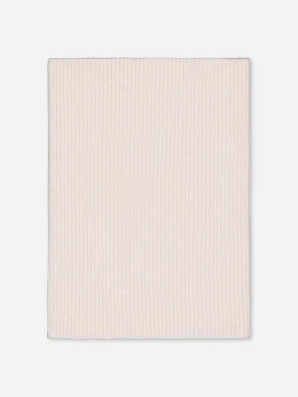 Ribbed Cashmere Snood Ivory sold by Ivalo.com