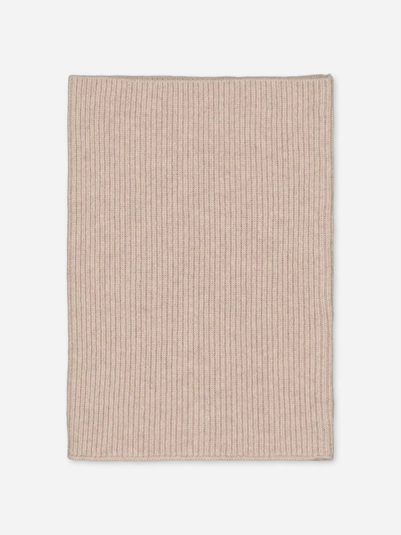 Ribbed Cashmere Snood Beige sold by Ivalo.com