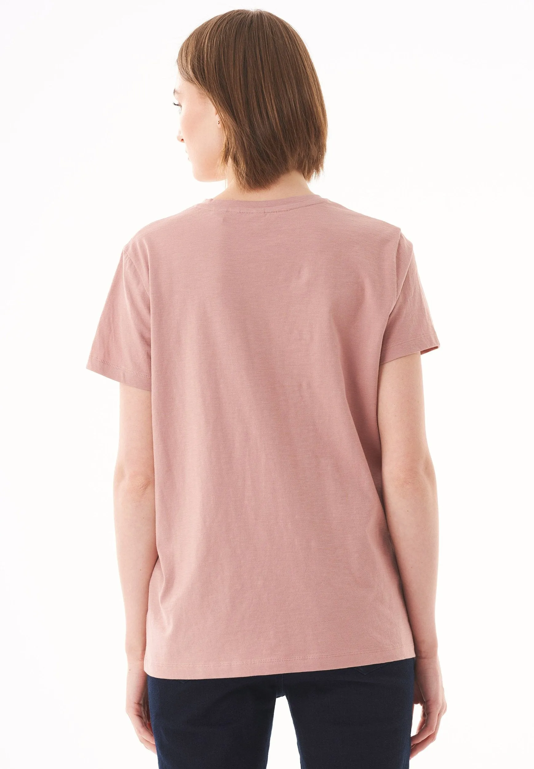 Women's Basic Round Neck T-Shirt Misty Rose sold by Ivalo.com product image thumbnail 2