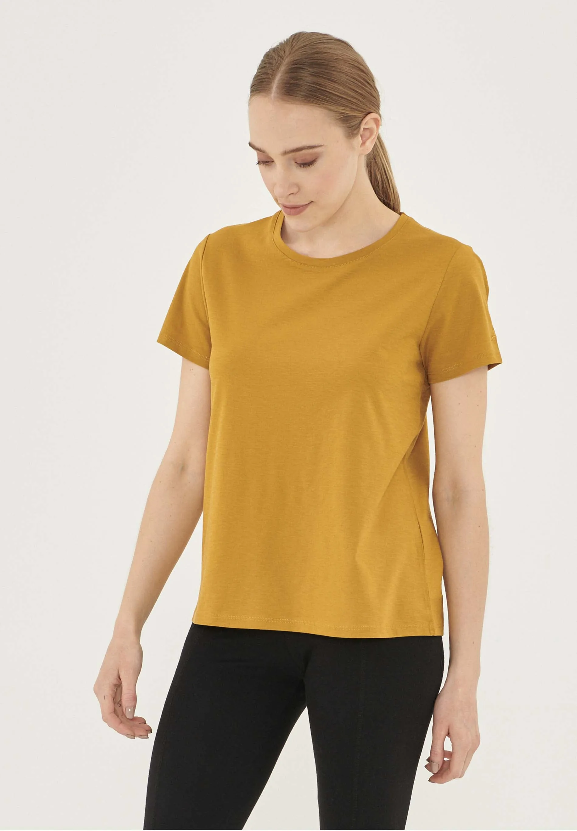 Women's Basic Round Neck T-Shirt Tobacco sold by Ivalo.com product image thumbnail 4