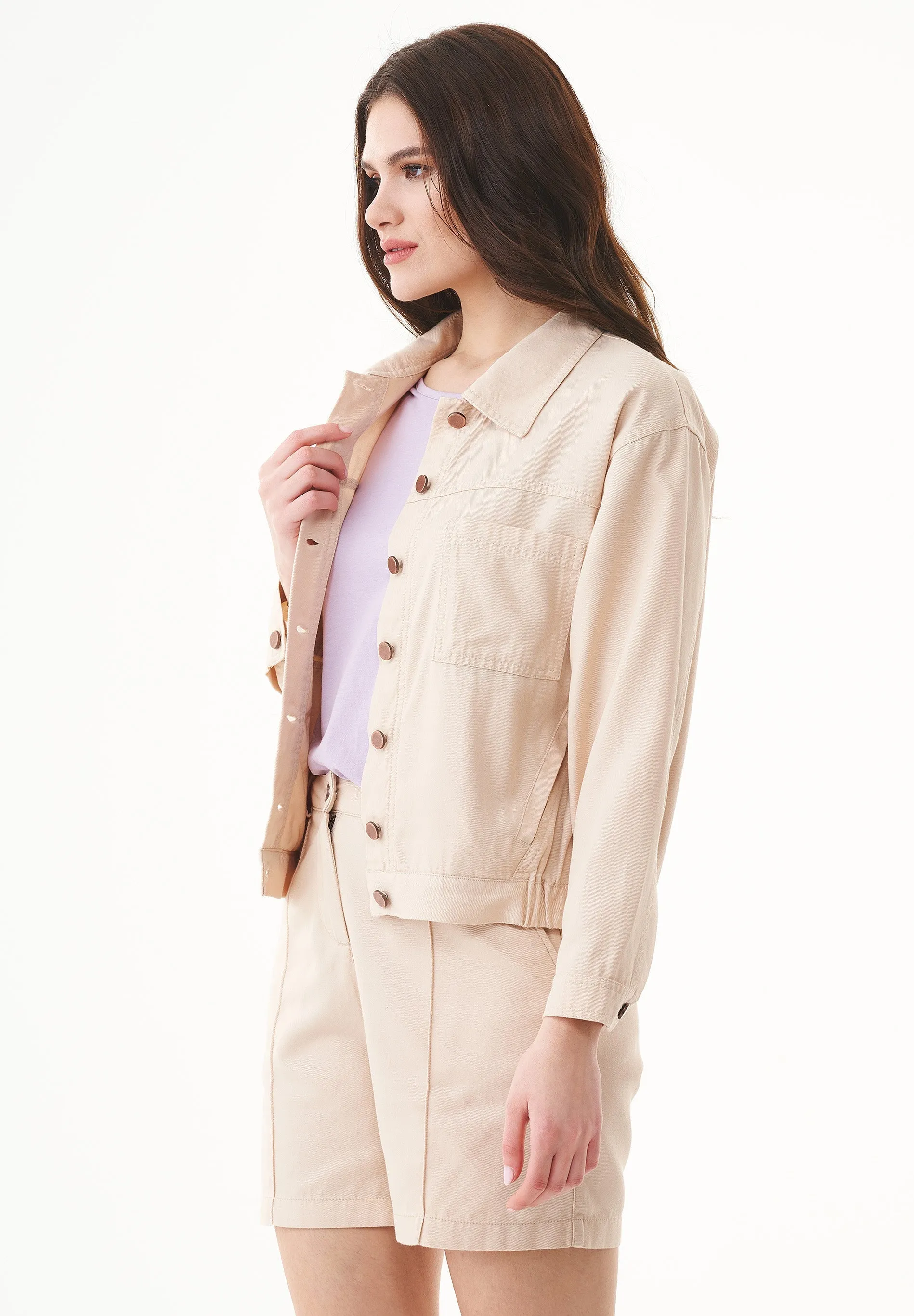 Women's Gabardine Shirt Jacket Abby Stone sold by Ivalo.com product image thumbnail 4