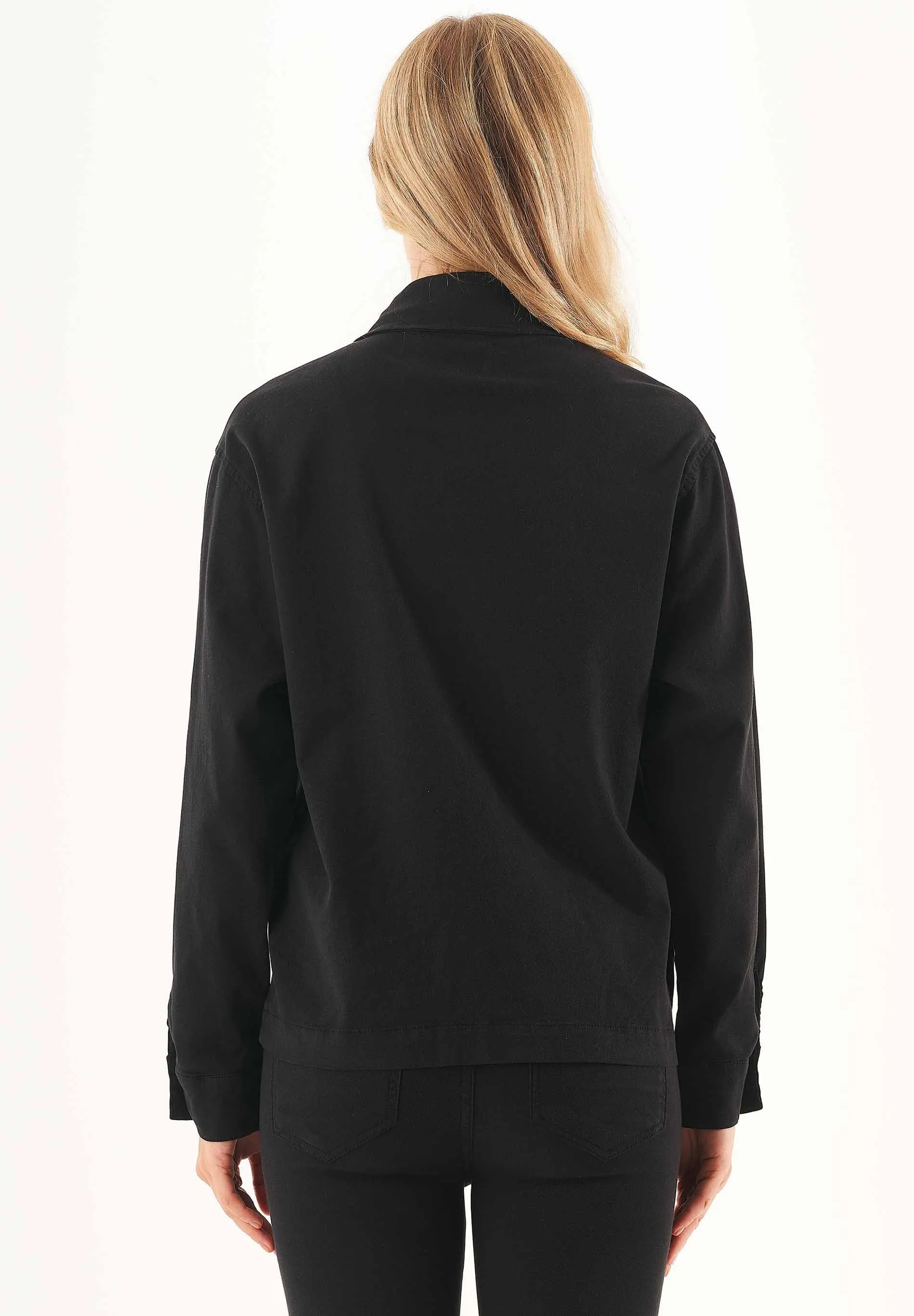 Women's Oversized Shirt Jacket Black sold by Ivalo.com product image thumbnail 2