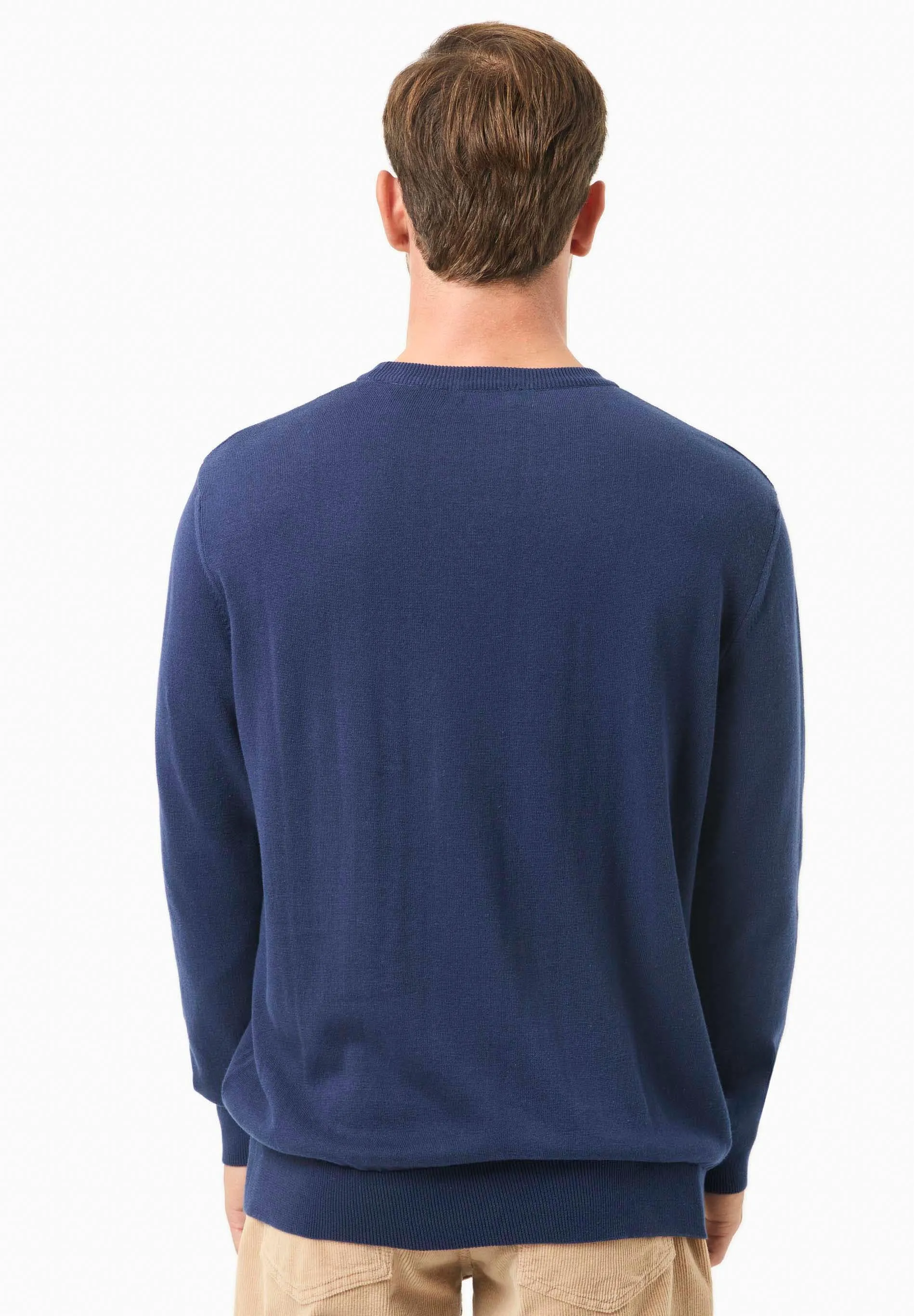 Men's Round Neck Organic Cotton Sweater Navy sold by Ivalo.com product image thumbnail 2