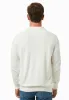 Men's Textured Knit Polo Collar Sweater Off White sold by Ivalo.com