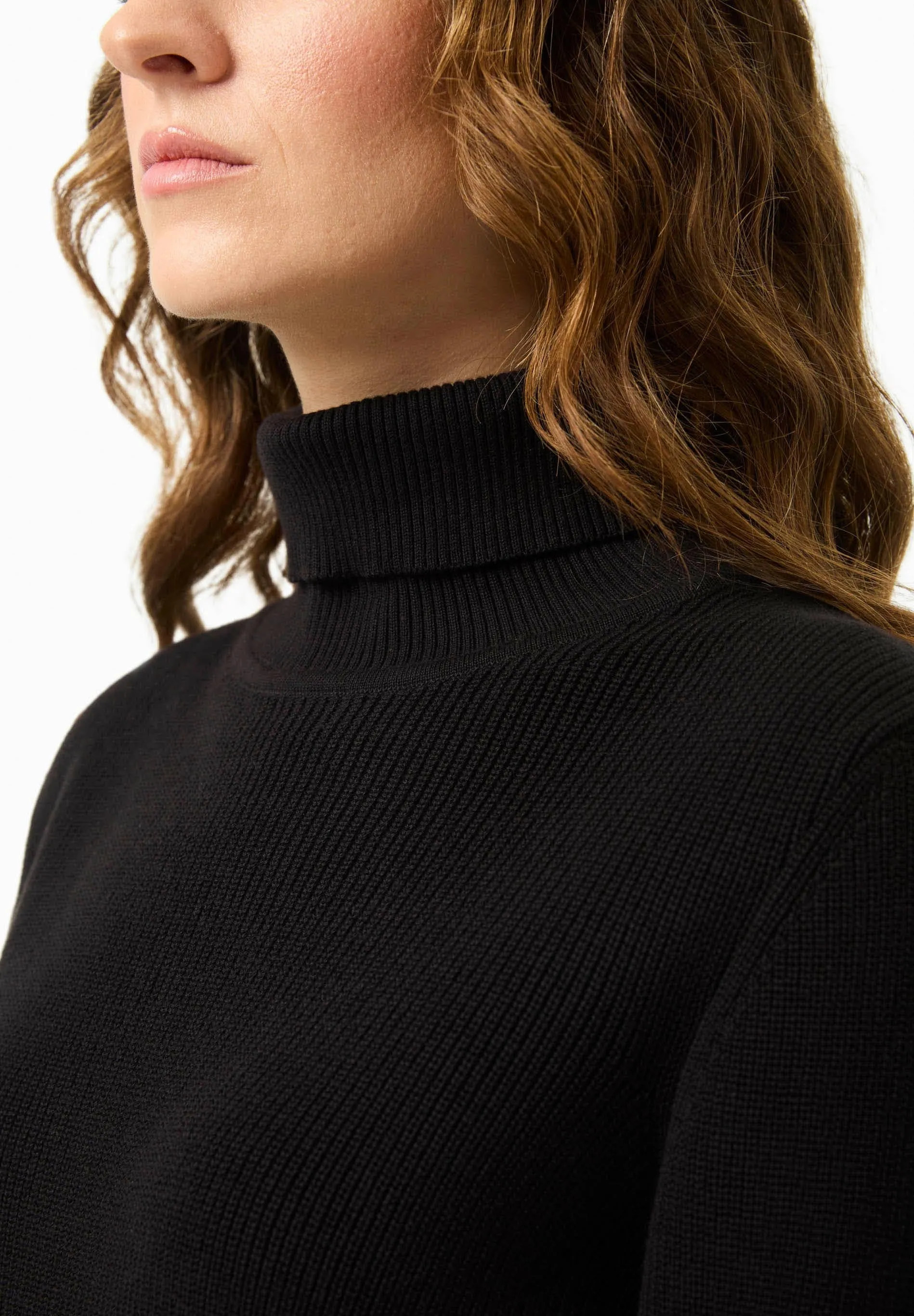 Women's Organic Cotton Turtleneck Knit Black sold by Ivalo.com product image thumbnail 5
