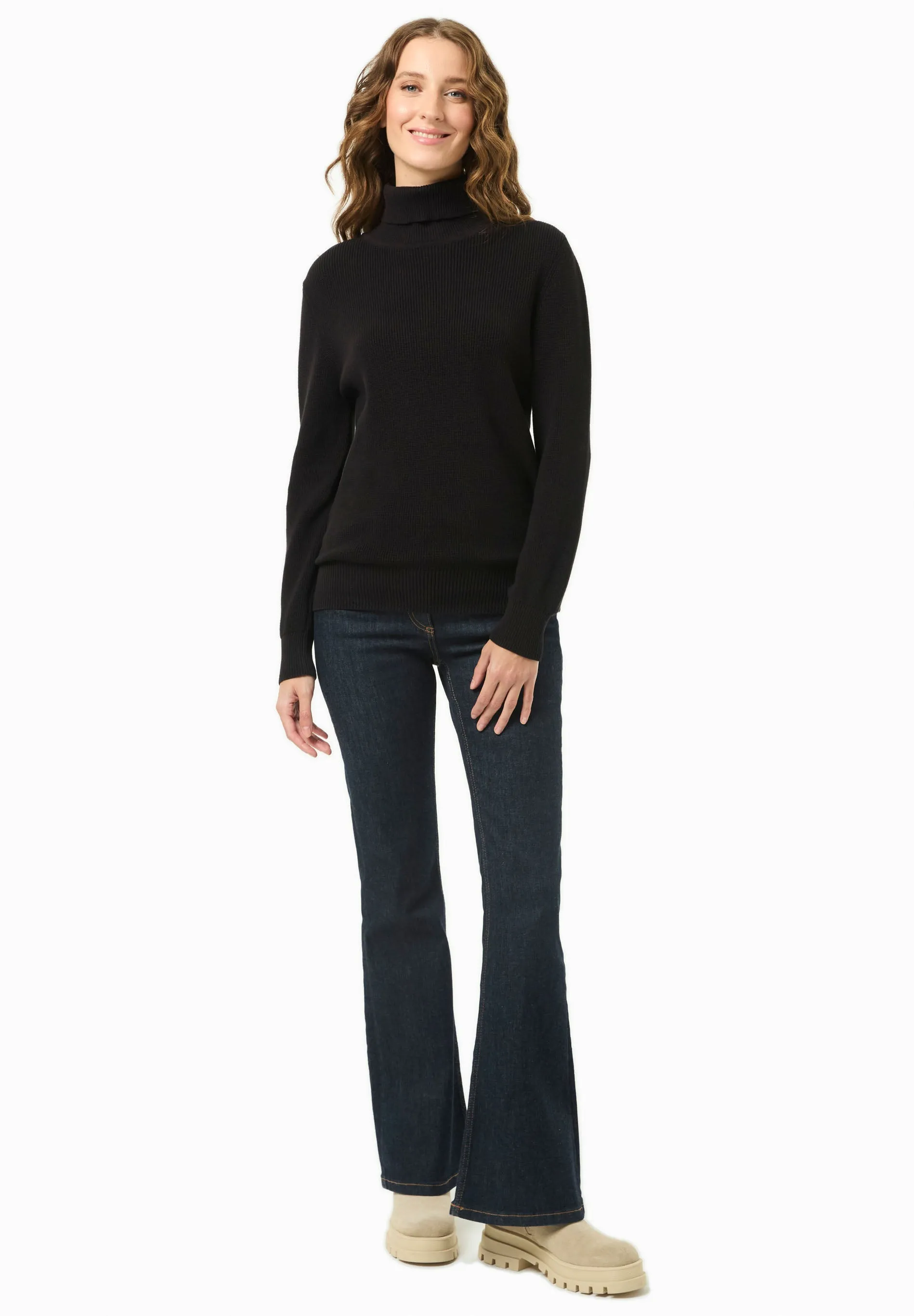 Women's Organic Cotton Turtleneck Knit Black sold by Ivalo.com product image thumbnail 3
