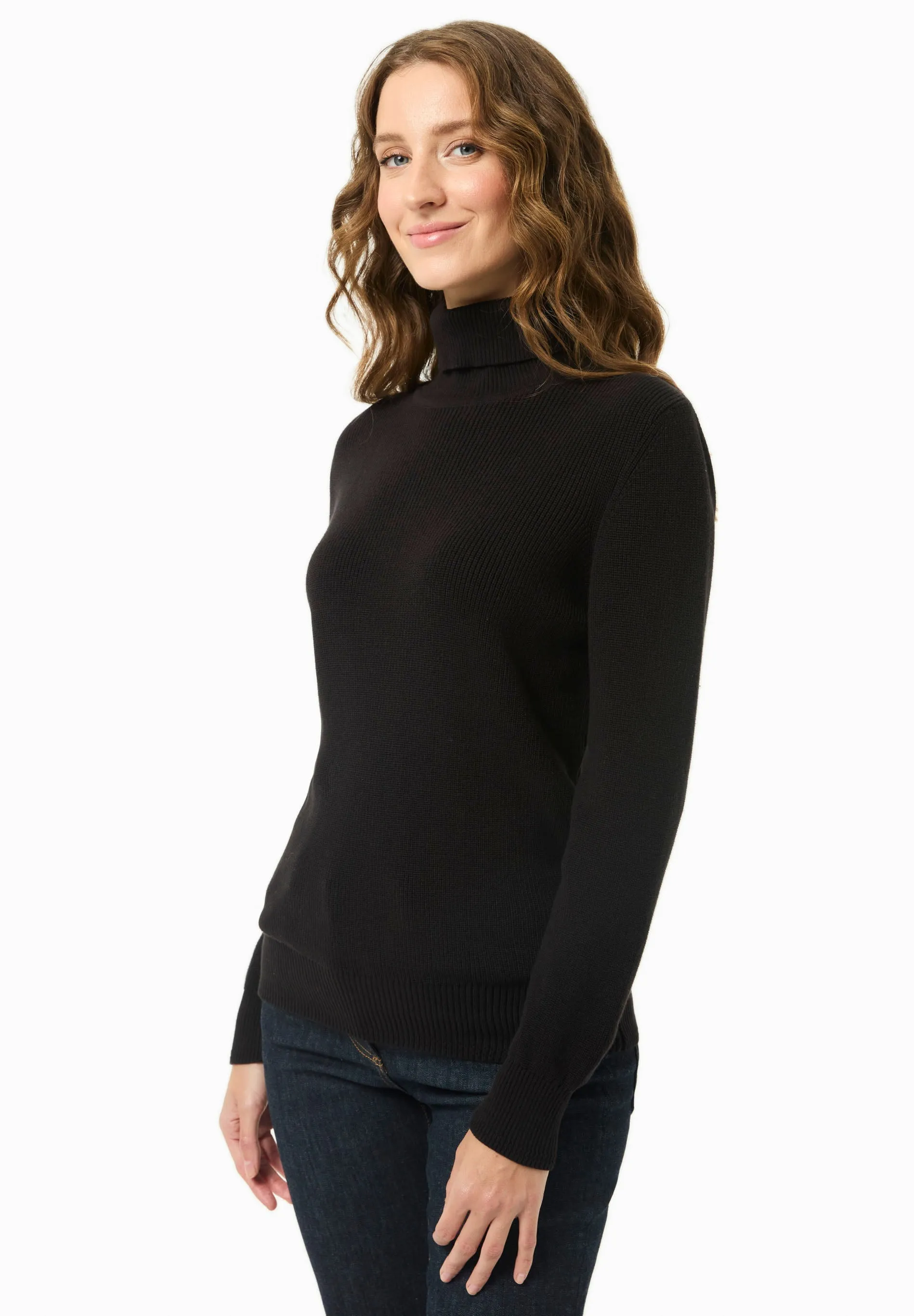Women's Organic Cotton Turtleneck Knit Black sold by Ivalo.com product image thumbnail 4