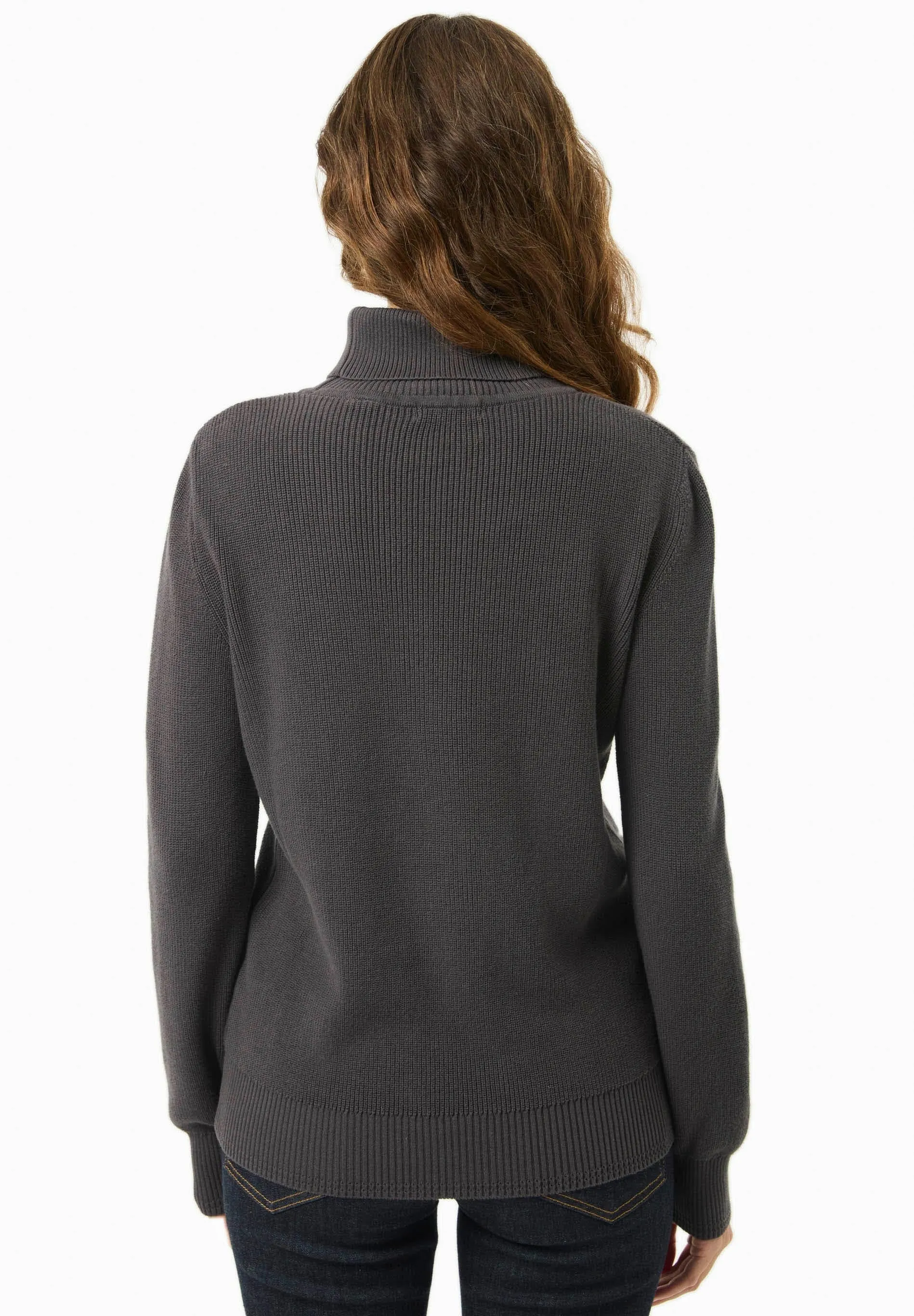 Women's Organic Cotton Turtleneck Knit Asphalt sold by Ivalo.com product image thumbnail 2