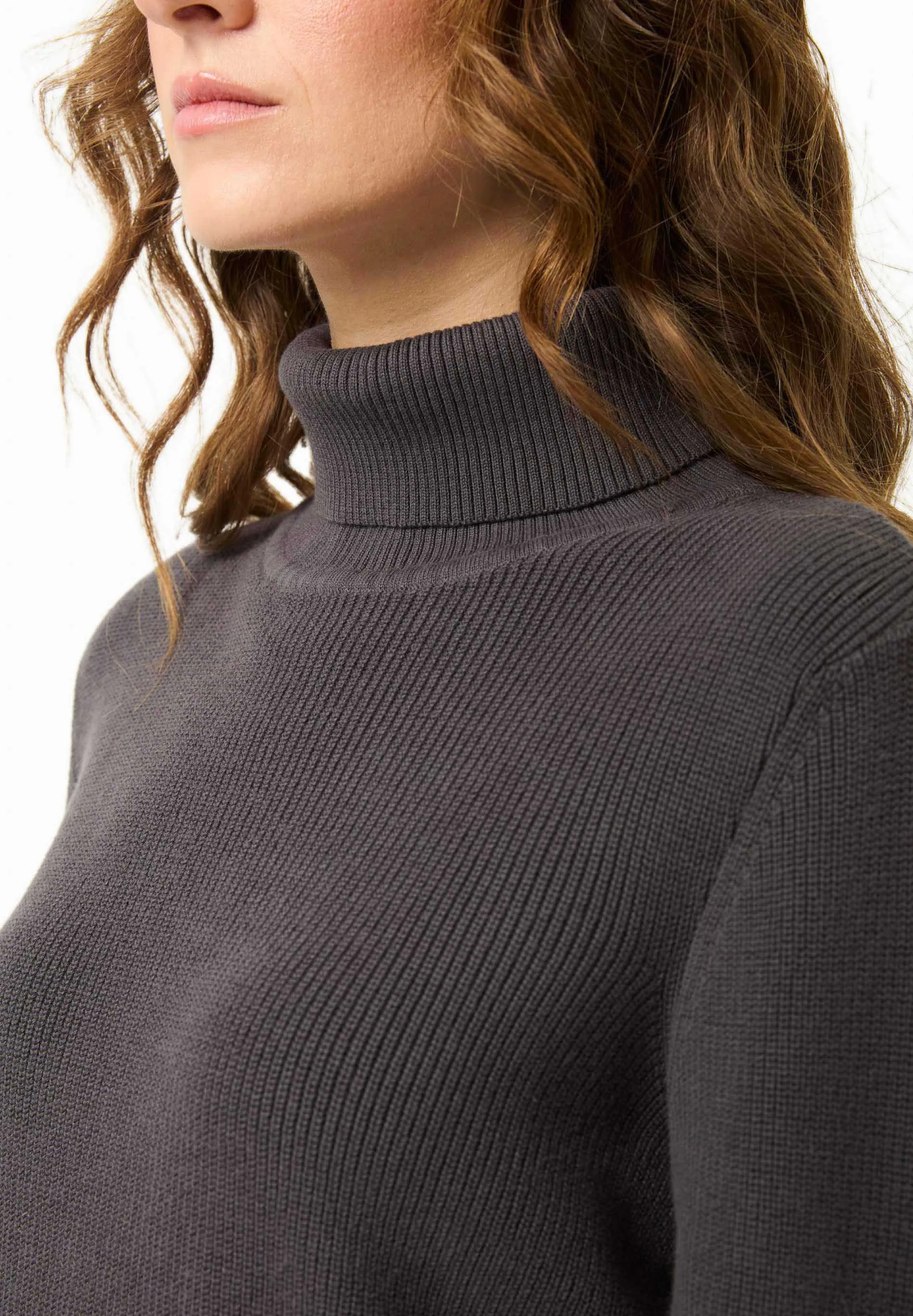 Women's Organic Cotton Turtleneck Knit Asphalt sold by Ivalo.com product image thumbnail 5