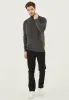 Men's Organic Cotton Turtleneck Sweater Asphalt sold by Ivalo.com