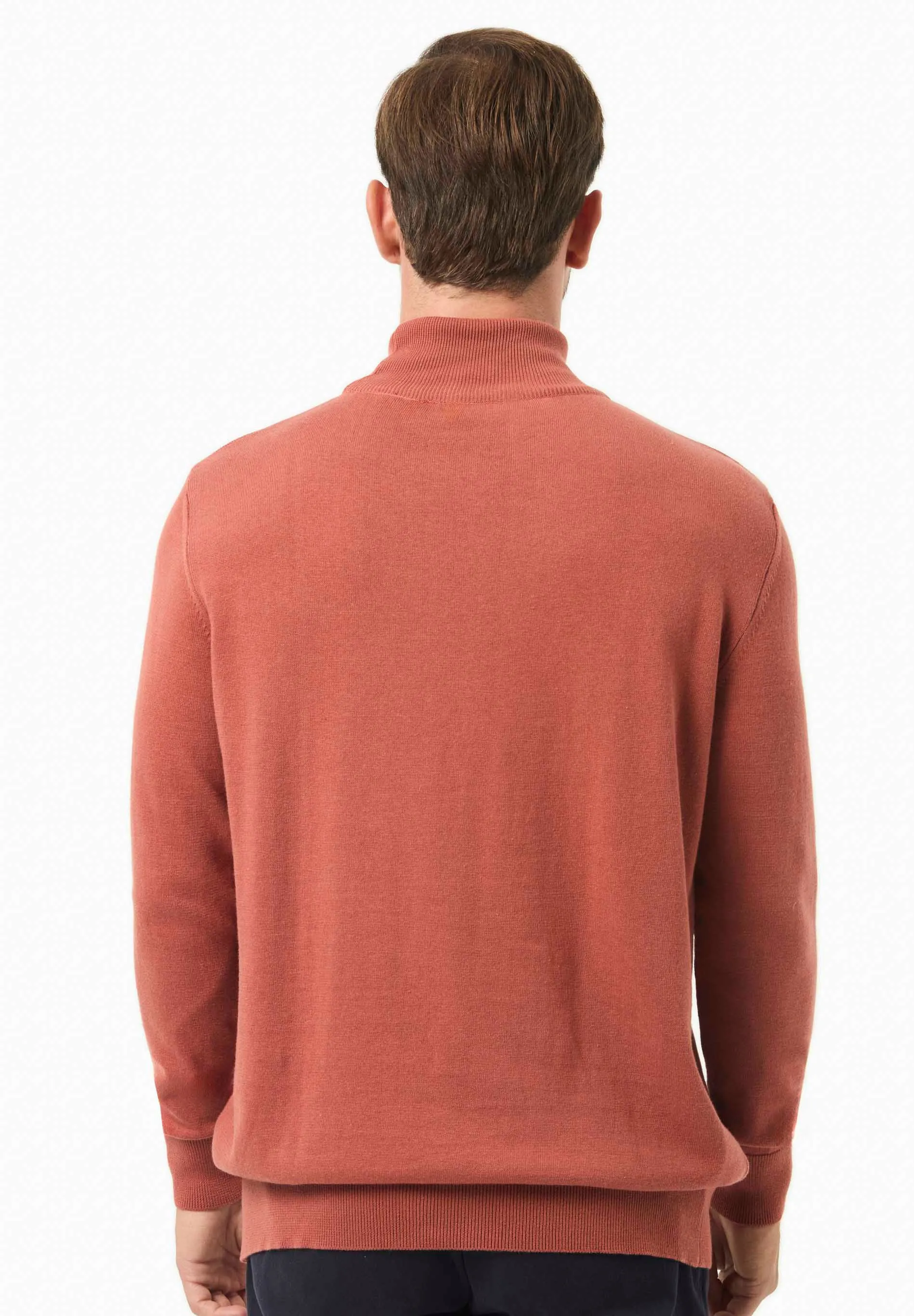 Men's Organic Cotton Turtleneck Sweater Cinnamon sold by Ivalo.com product image thumbnail 2