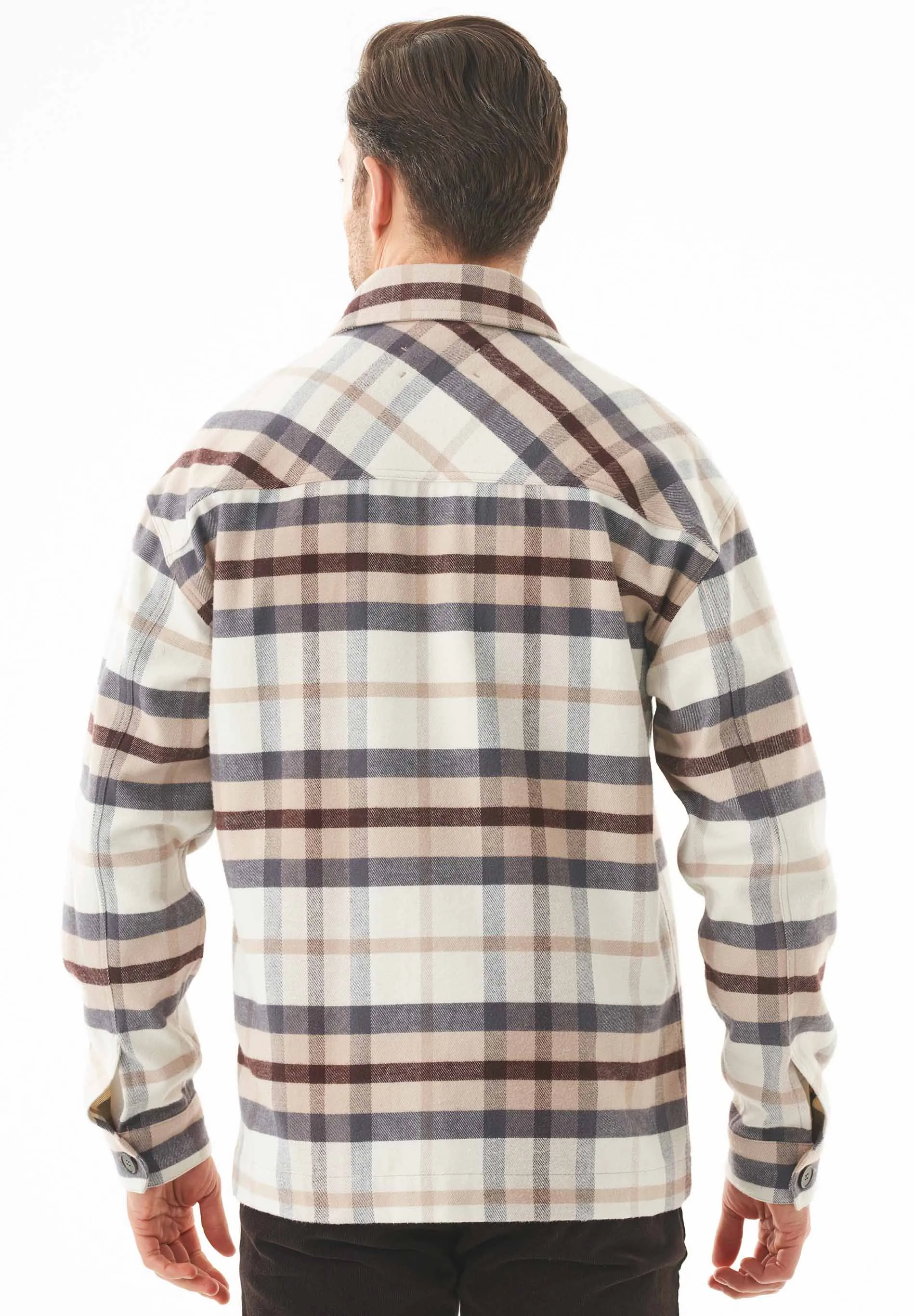 Men's Flannel Overshirt Plaid Multicolor sold by Ivalo.com product image thumbnail 2