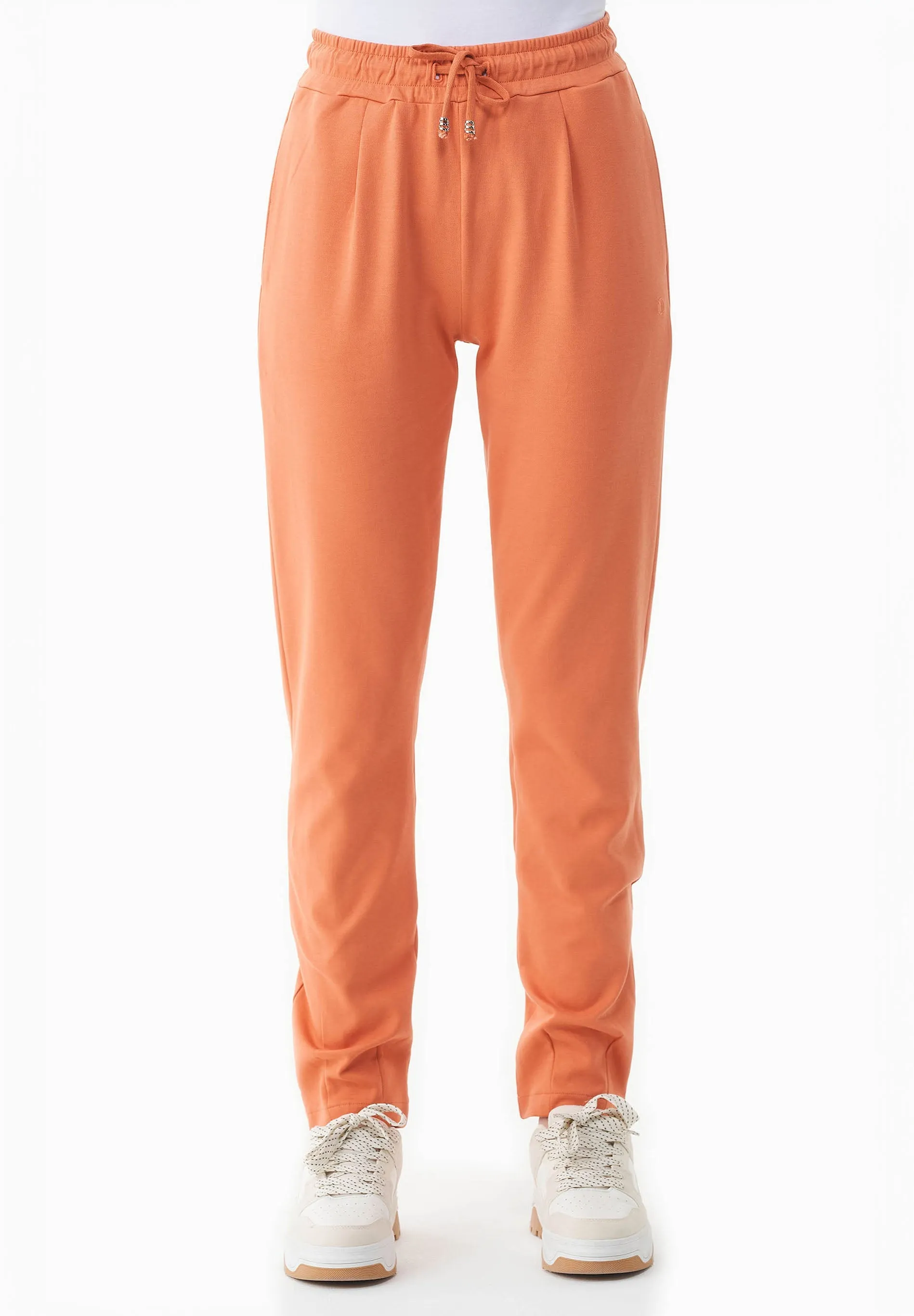 Women's Light Organic Cotton Interlock Sweatpants Dusty Orange sold by Ivalo.com