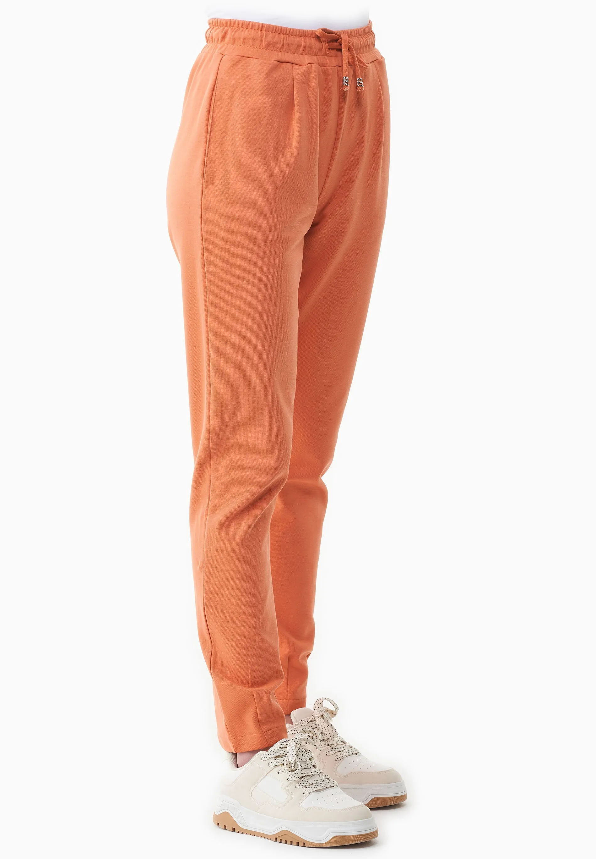 Women's Light Organic Cotton Interlock Sweatpants Dusty Orange sold by Ivalo.com product image thumbnail 3