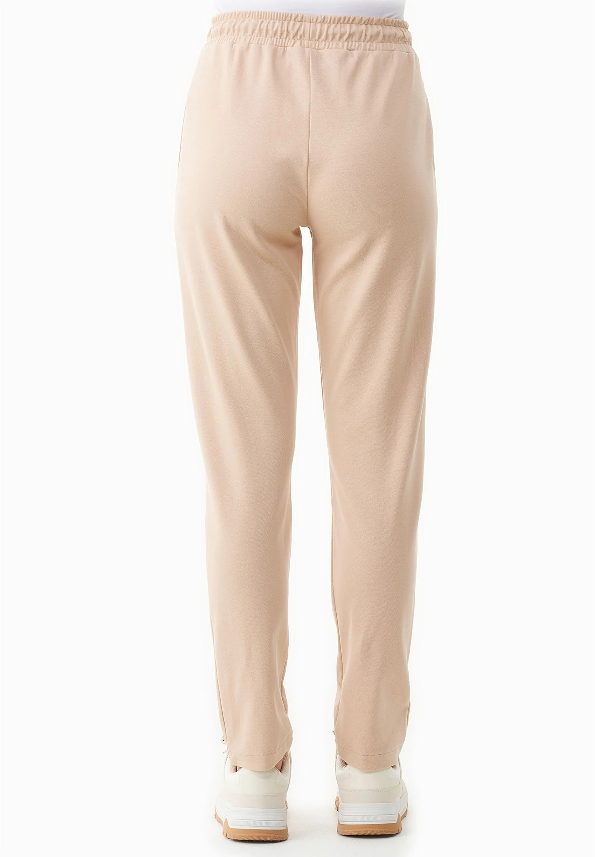 Women's Light Organic Cotton Interlock Sweatpants Soft Beige sold by Ivalo.com product image thumbnail 2