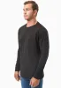 Men's Casual Long-Sleeved T-Shirt Black sold by Ivalo.com