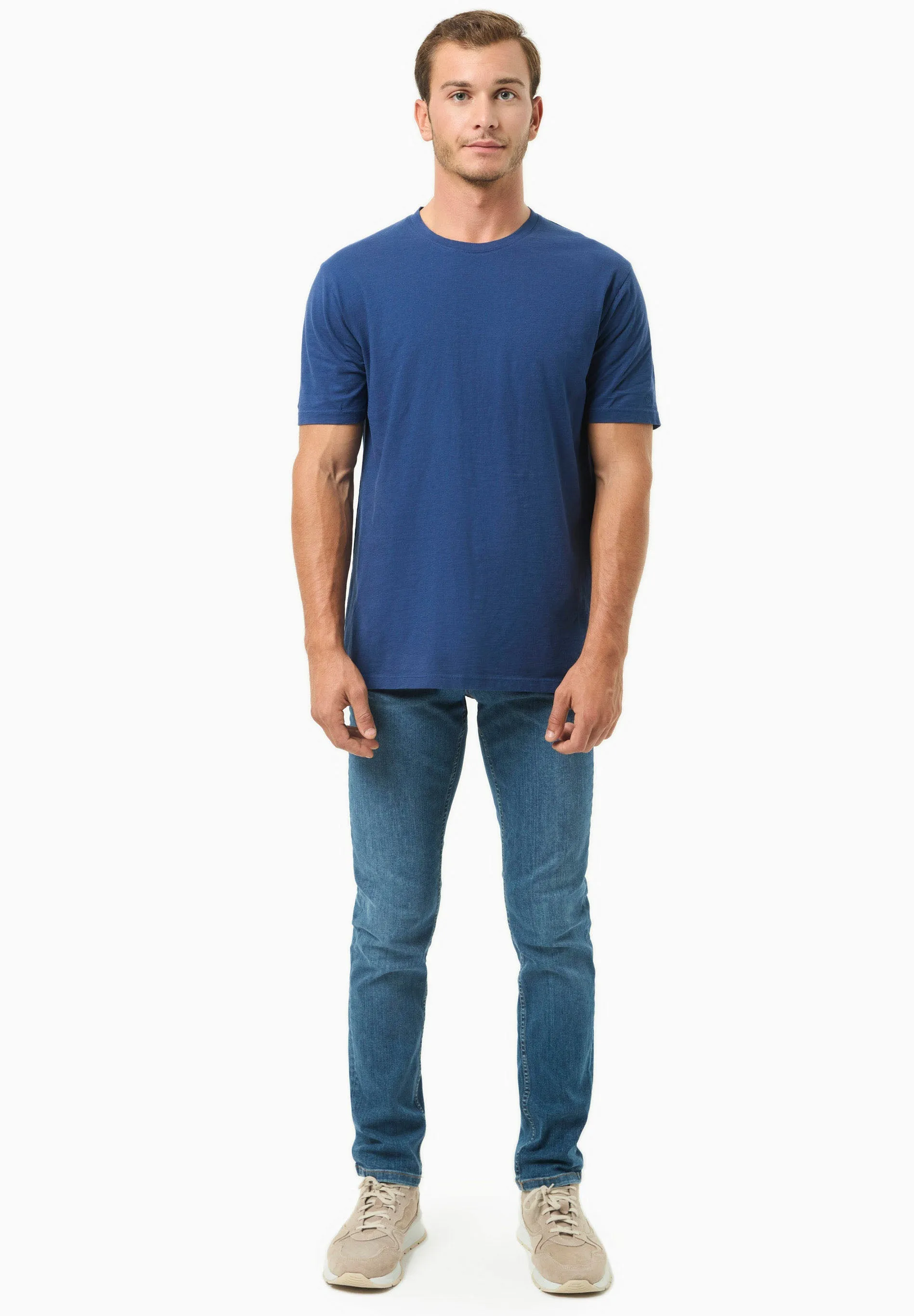 Men's Basic Round Neck T-Shirt Navy sold by Ivalo.com product image thumbnail 3