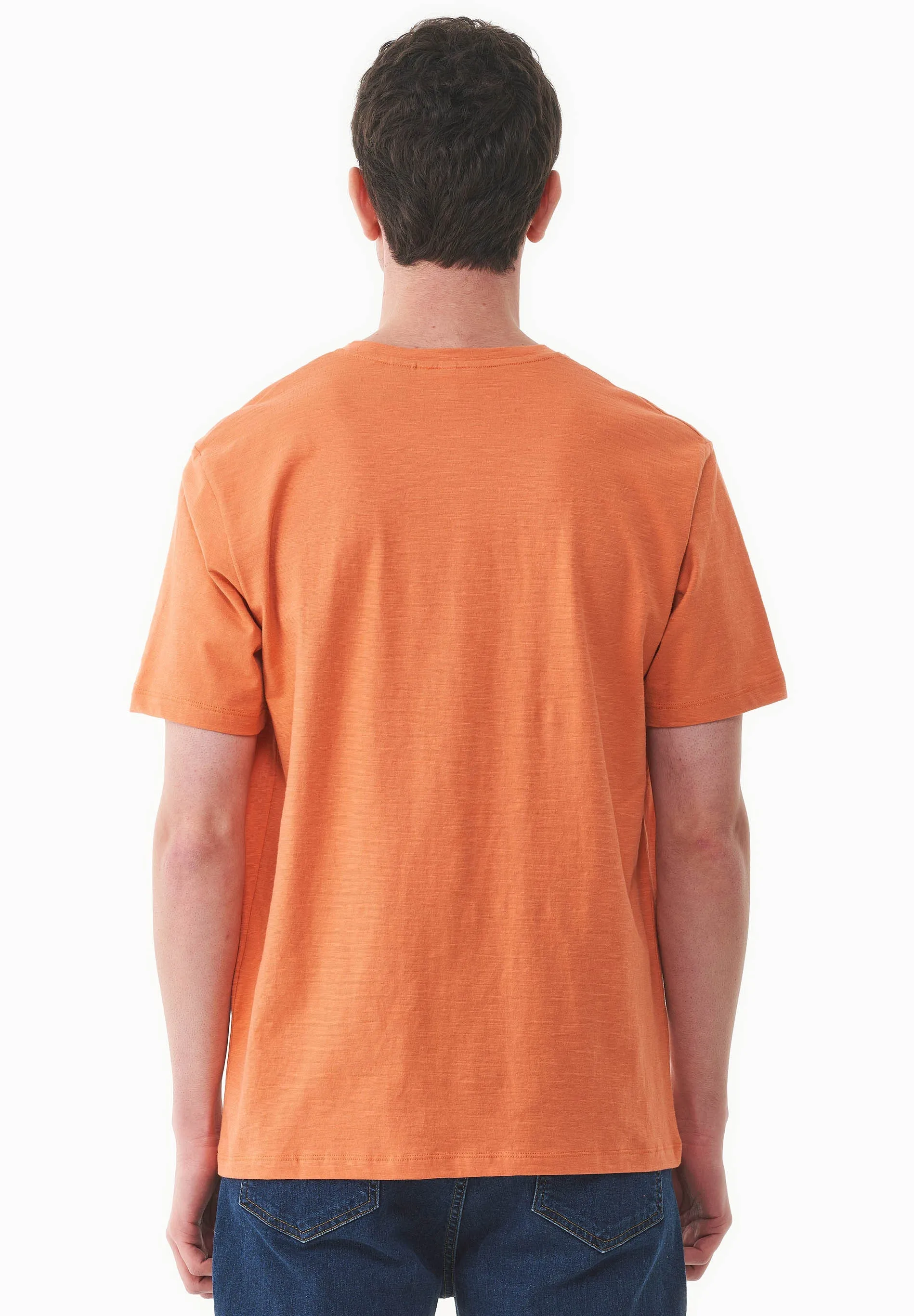 Men's Basic Round Neck T-Shirt Dusty Orange sold by Ivalo.com product image thumbnail 2