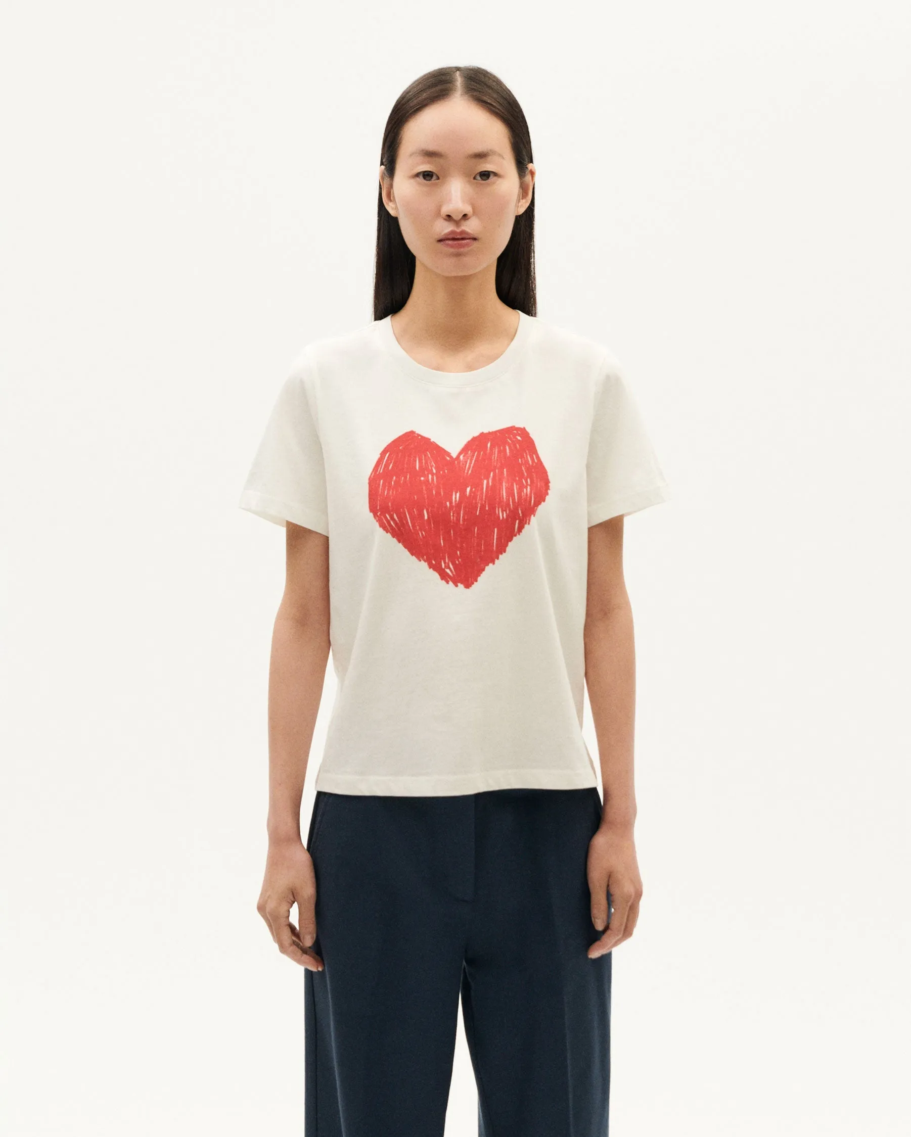 Ida T-Shirt Heart White sold by Ivalo.com