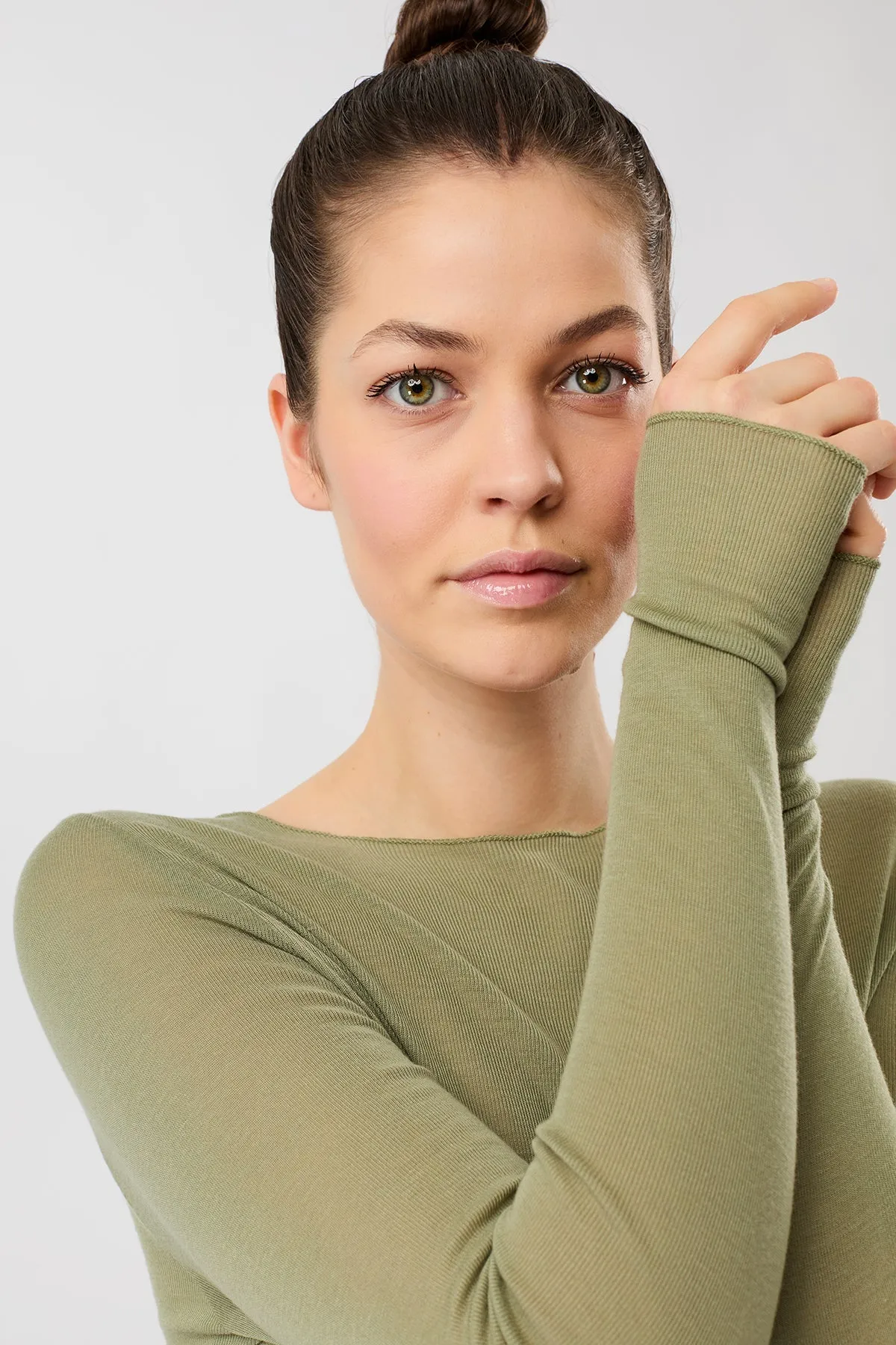 Crew Neck Wool Mix Mossy Bark sold by Ivalo.com product image thumbnail 2