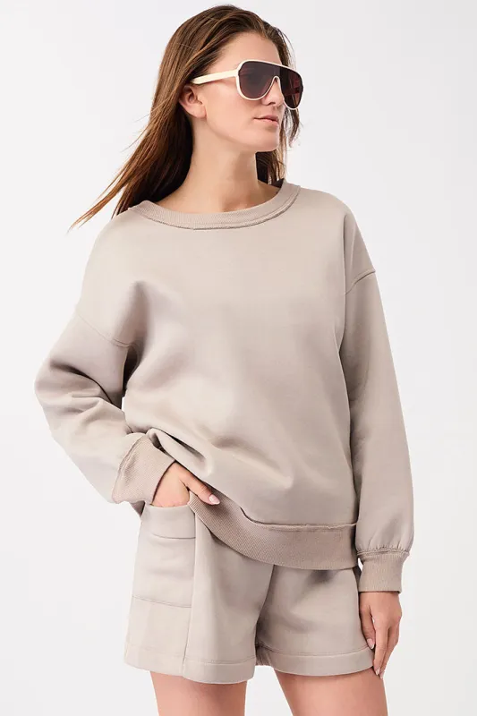 Natural Dye Simple Sweater Ocean Sand sold by Ivalo.com