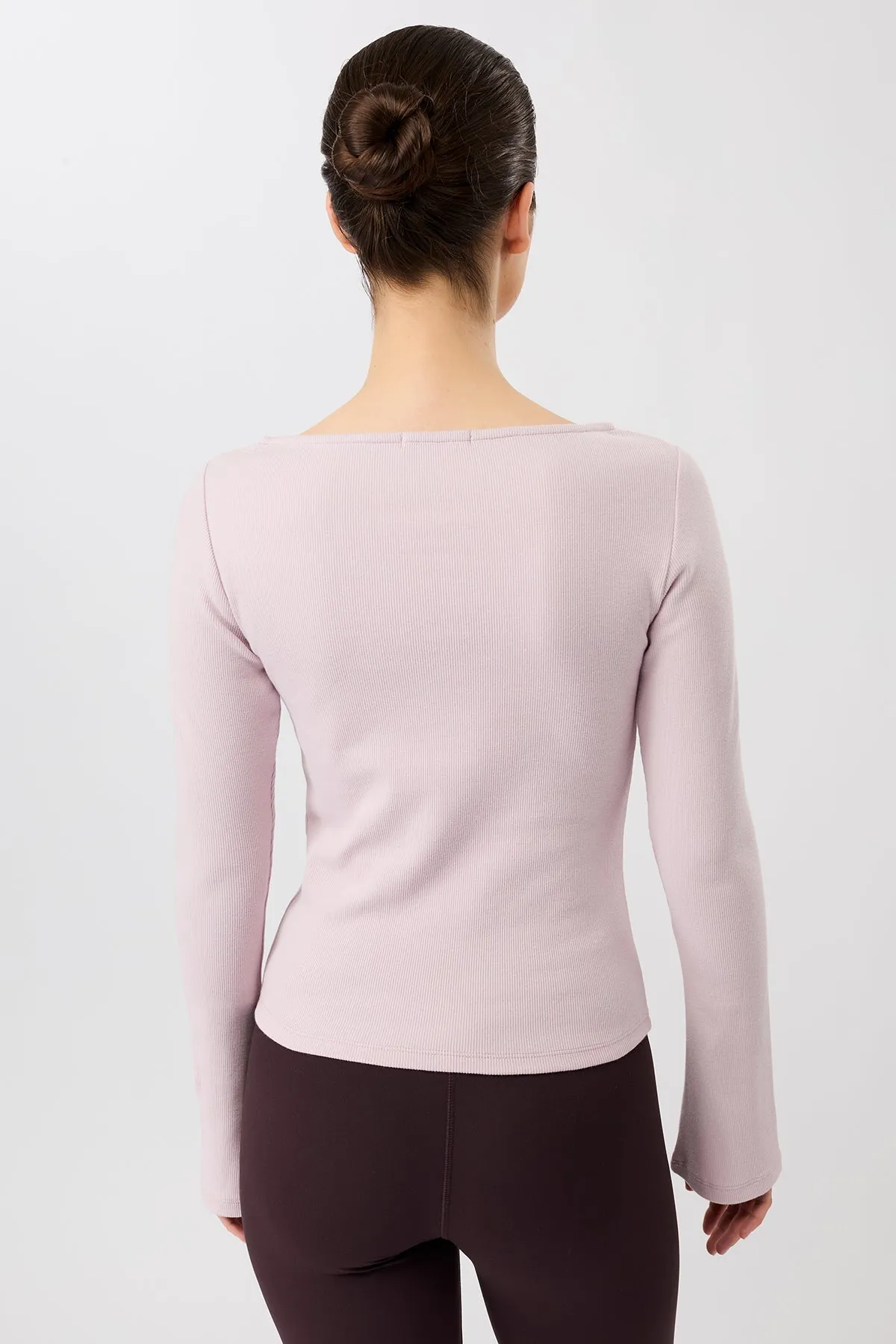 Ribbed Boat Neckline Mauve sold by Ivalo.com product image thumbnail 2