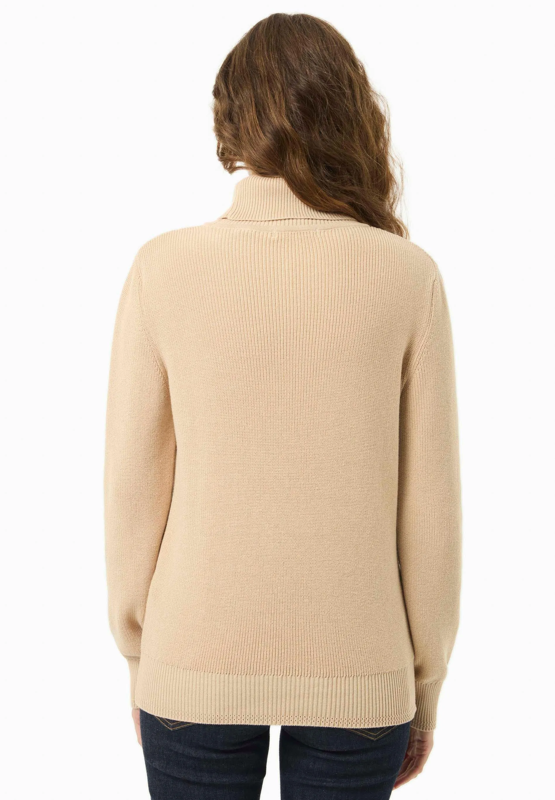 Women's Organic Cotton Turtleneck Knit Beige sold by Ivalo.com product image thumbnail 2