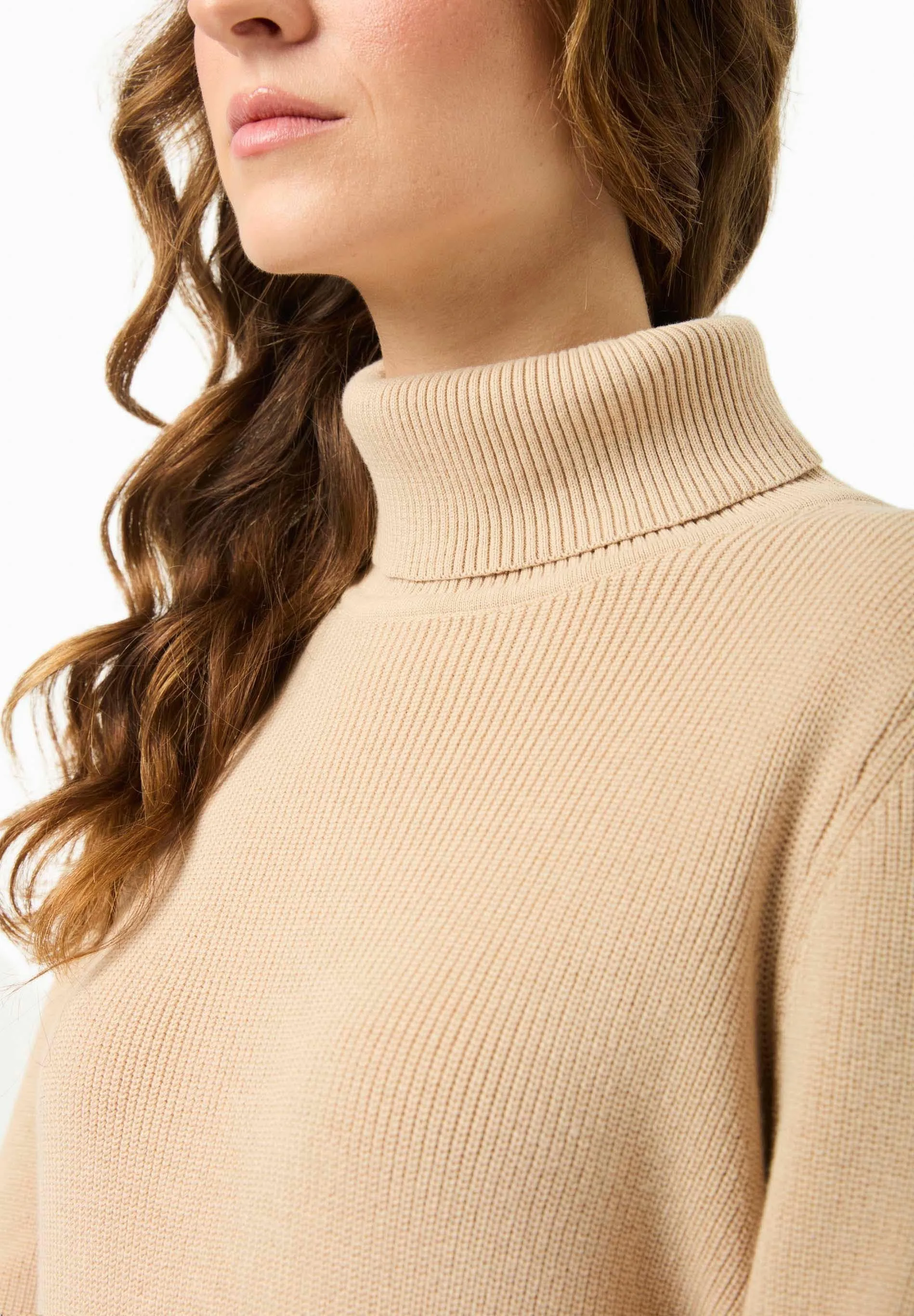 Women's Organic Cotton Turtleneck Knit Beige sold by Ivalo.com product image thumbnail 5