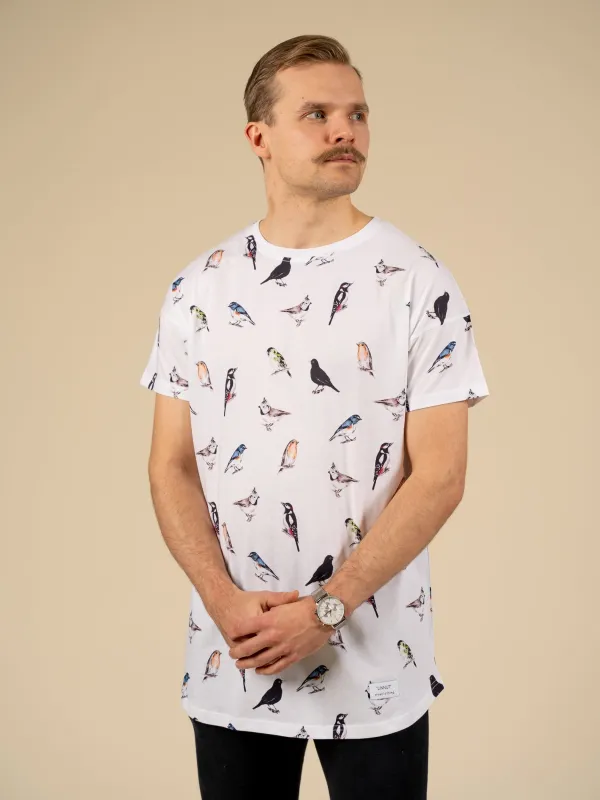 Toive Long T-Shirt White Birds sold by Ivalo.com